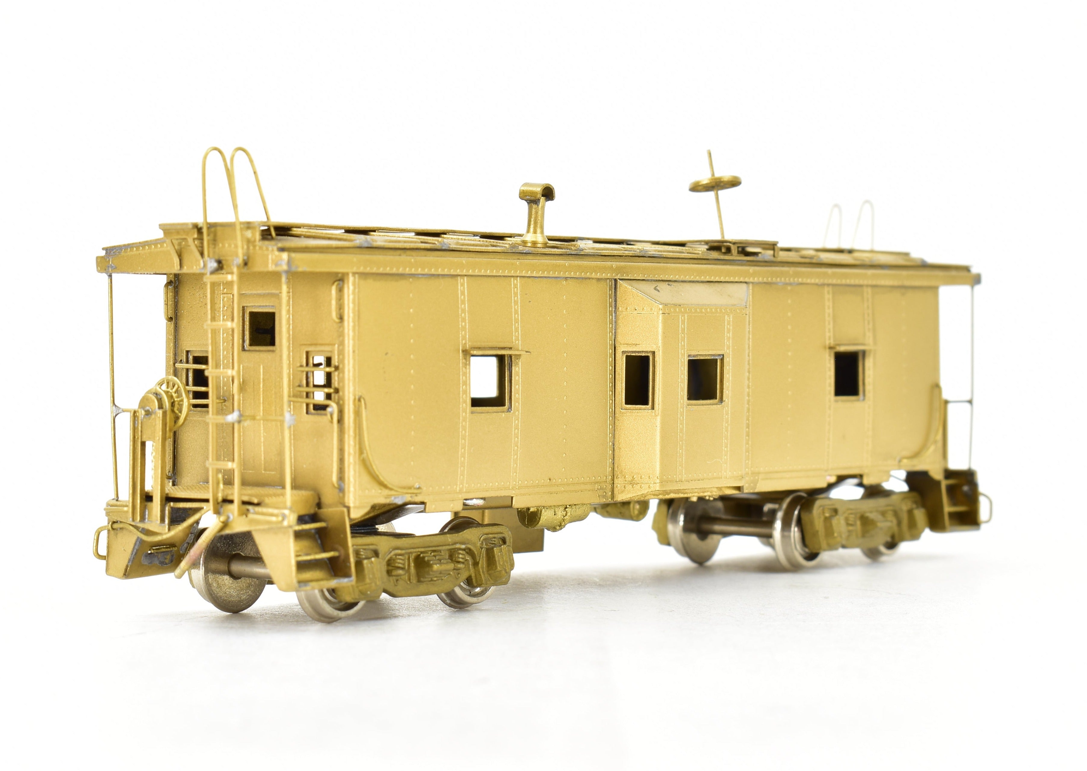 NJ Custom Brass Erie Railroad C-300 Bay Window Caboose, 1980 Korea Build