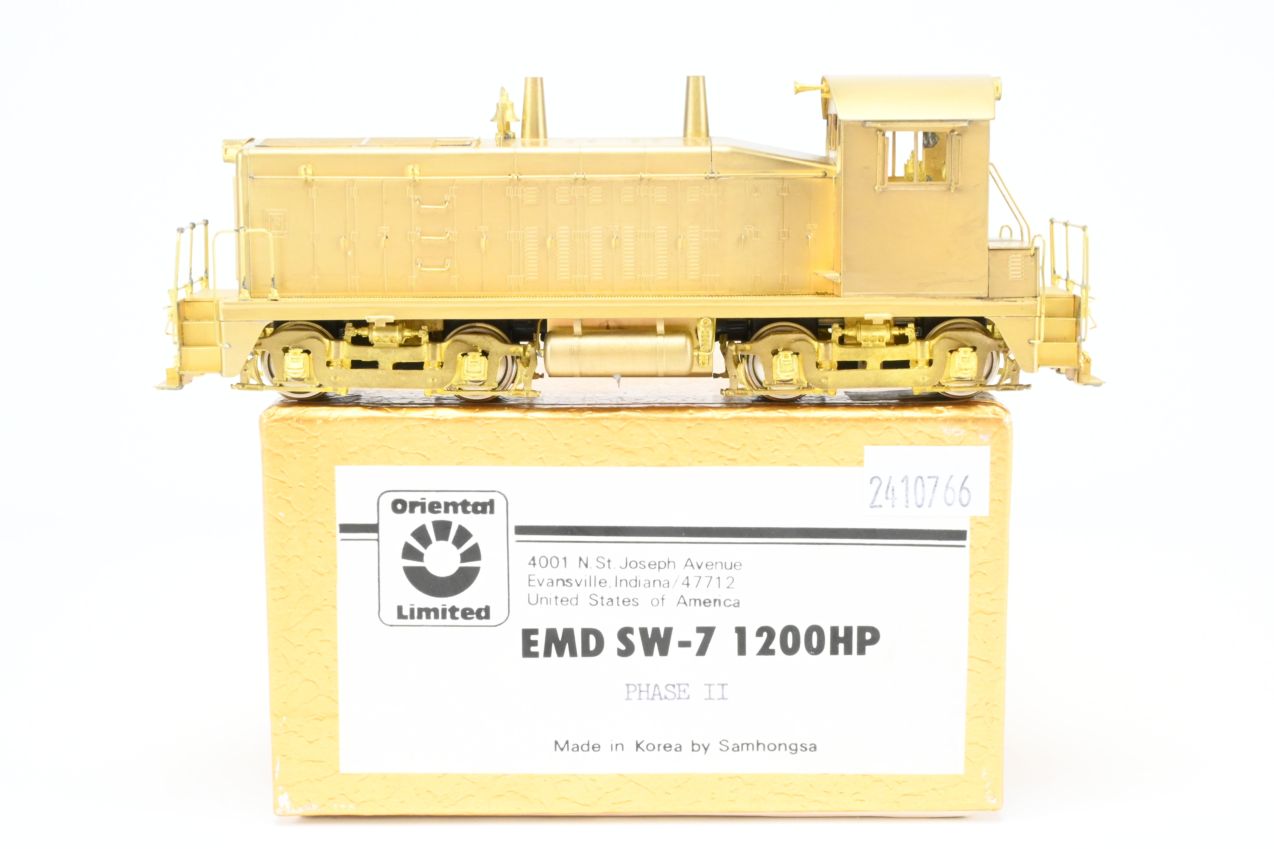 HO Brass Oriental Limited EMD SW-7 1200HP Phase II Switcher Model