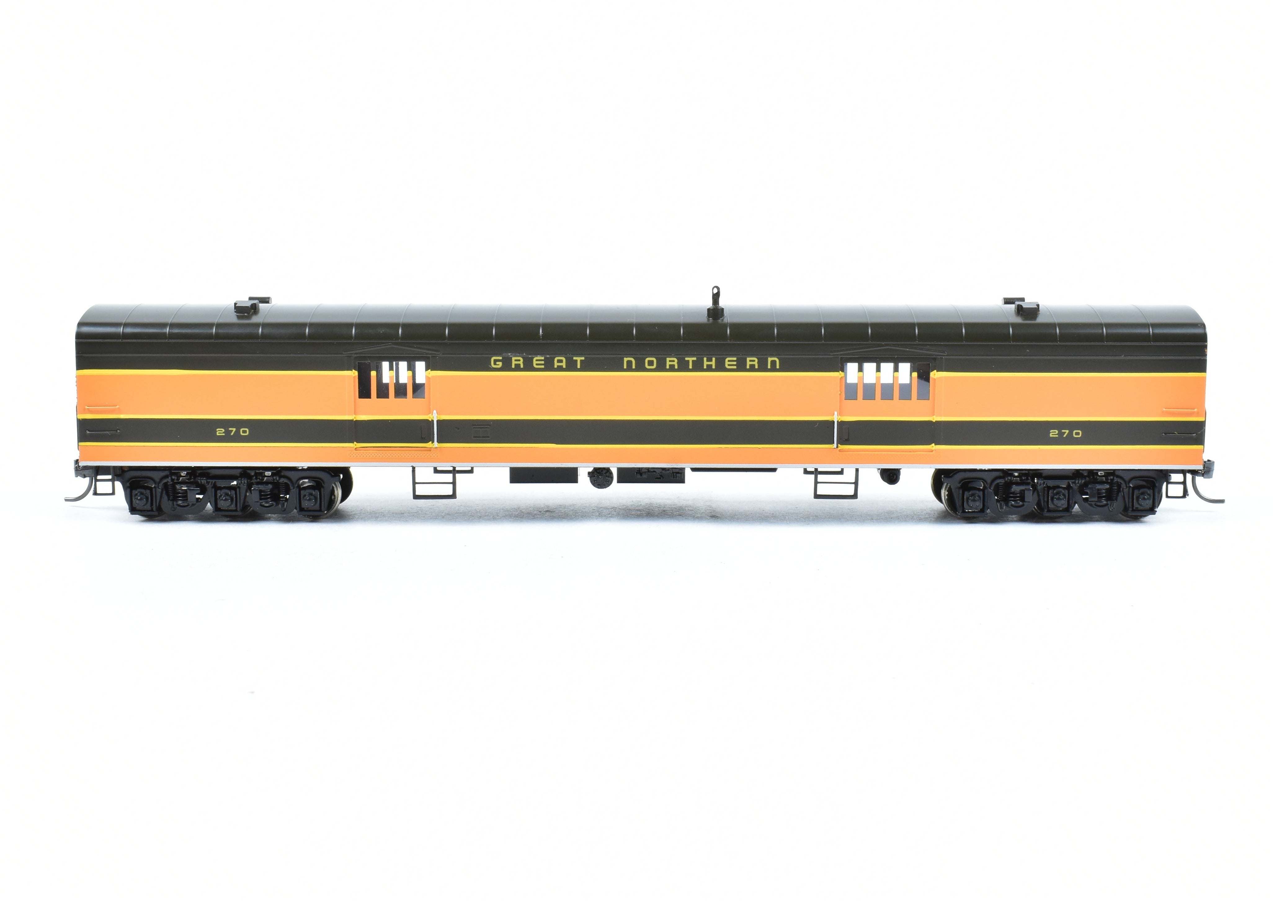 HO Scale Brass Model Train - Oriental Limited GN Great Northern Streamlined Empire Builder 262 Baggage Car without Skirts CP