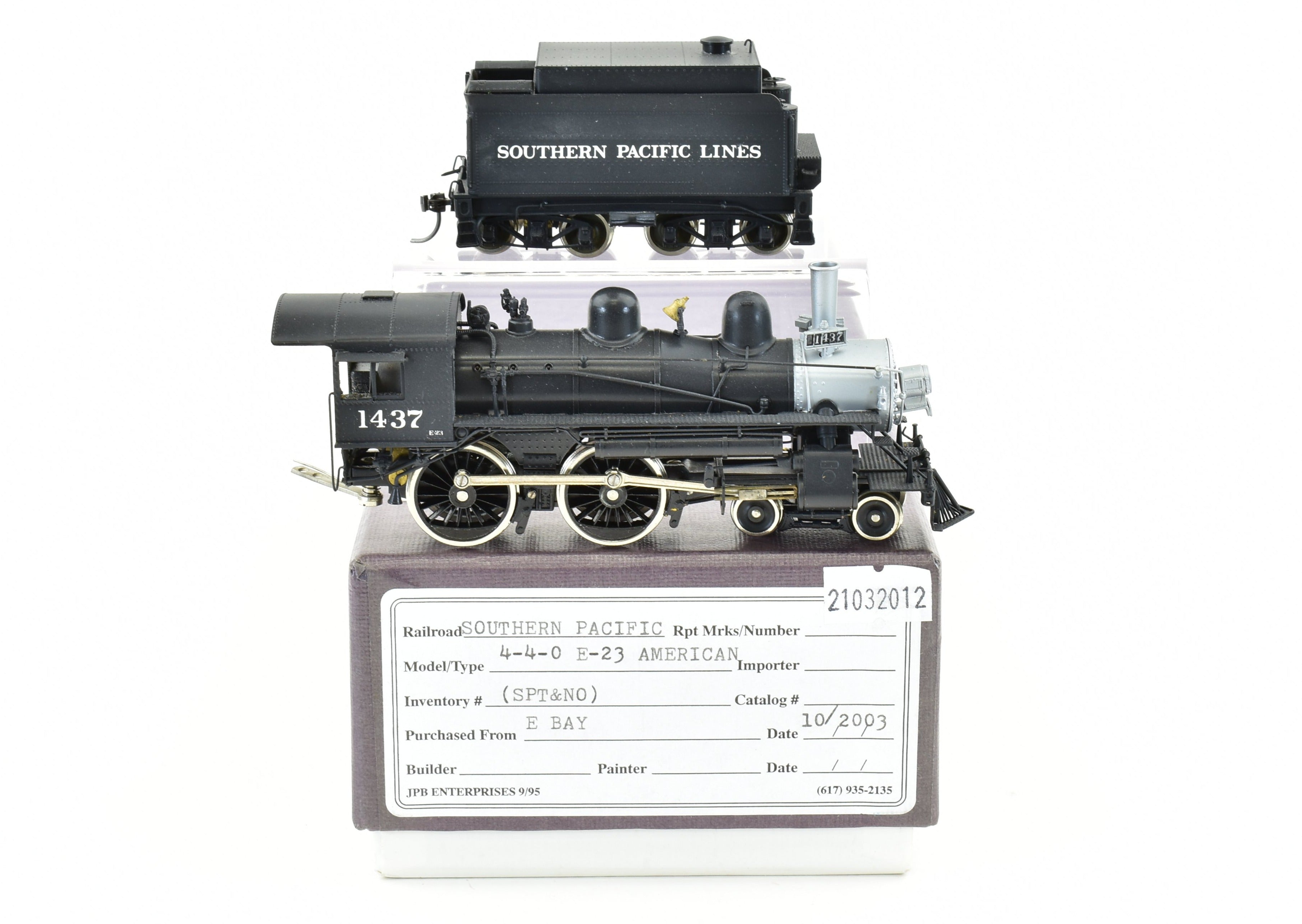 Custom Painted HO Scale Brass PFM - Fujiyama Texas & New Orleans SP - Southern Pacific E-23 4-4-0 Model Locomotive