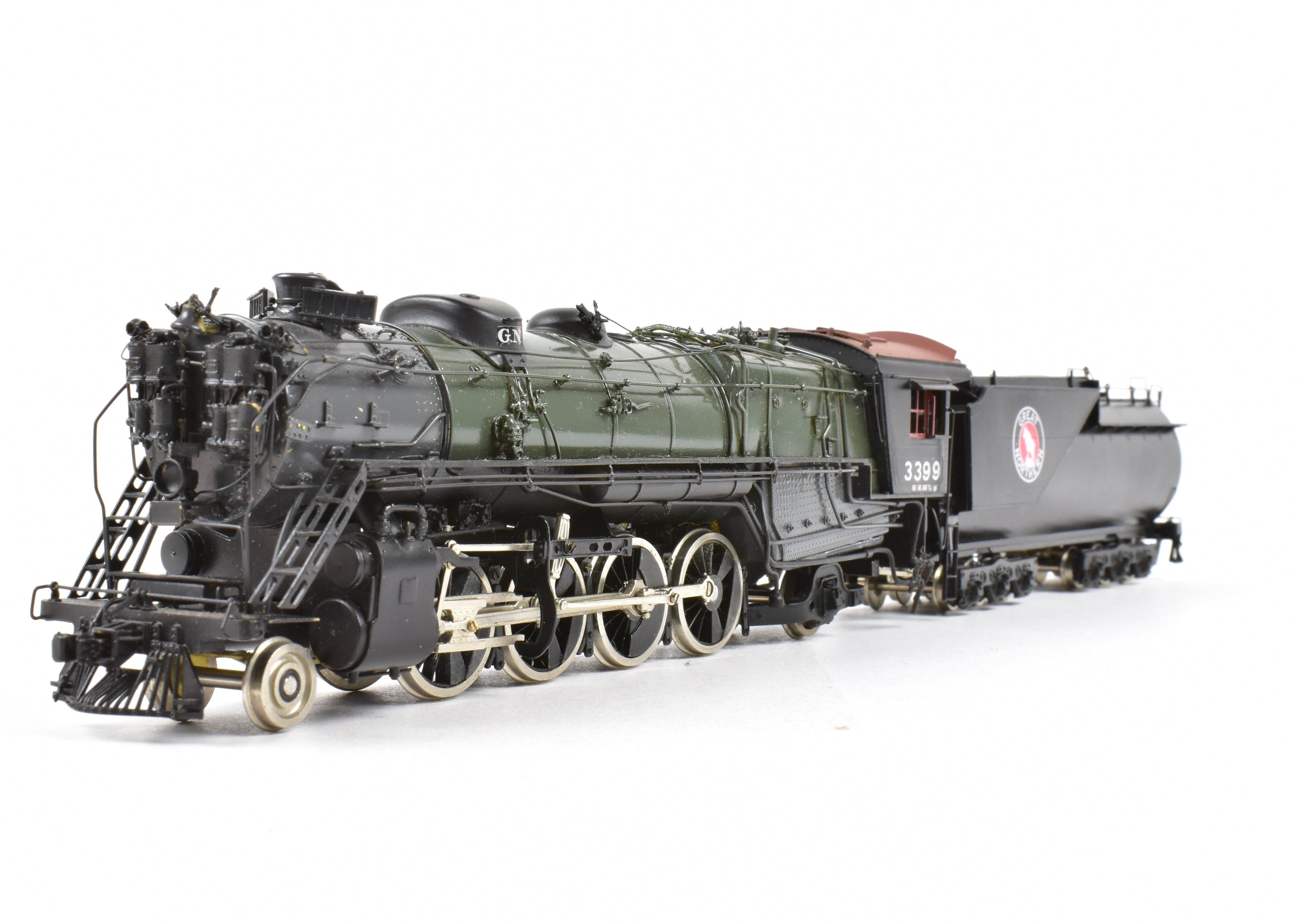 HO Scale Brass Great Northern 2-8-2 Class O-8 Open Cab Custom Painted Sunset Model