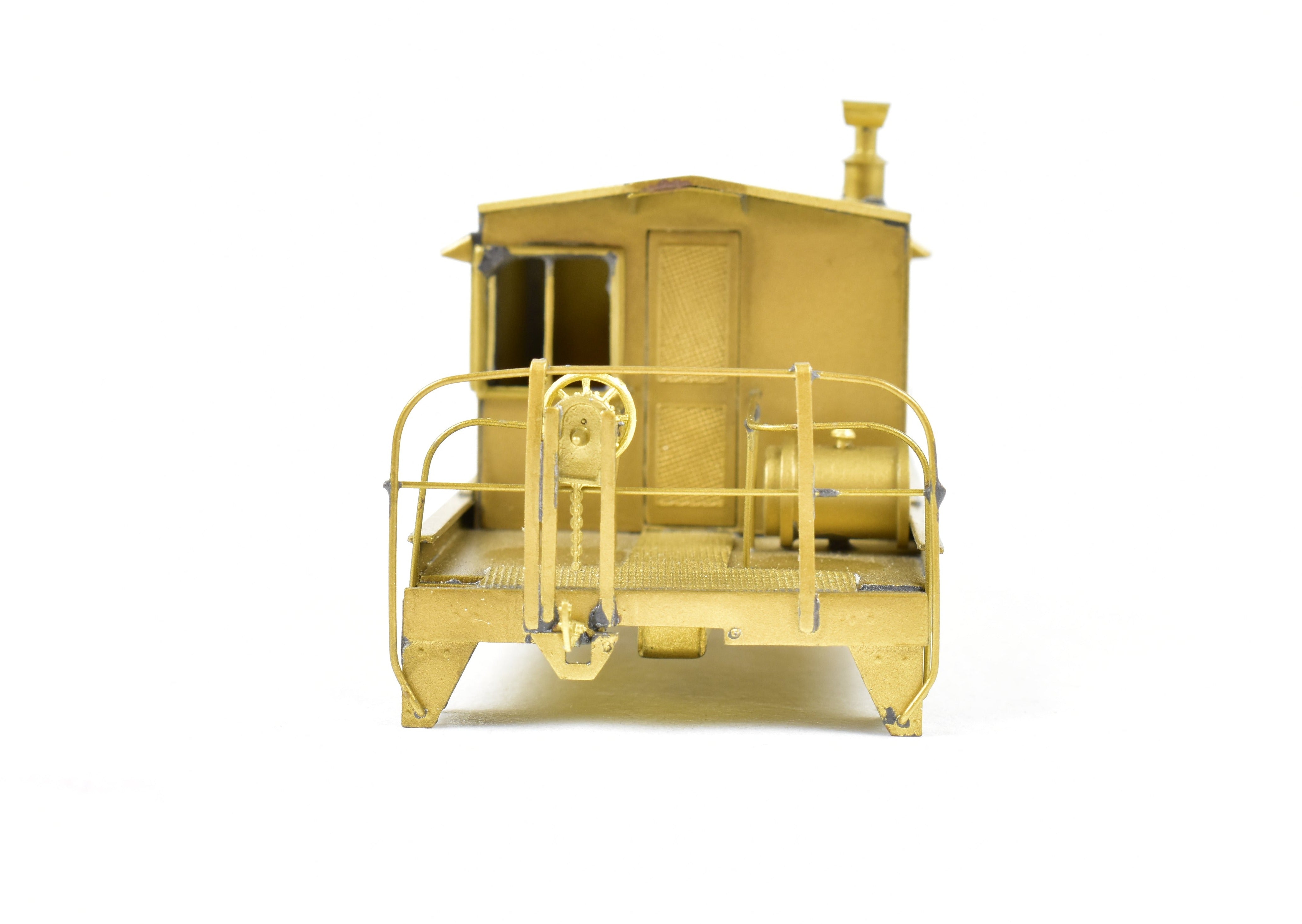 HO Scale Brass Norfolk & Western Transfer Car with Trucks, NJ Custom Brass Model