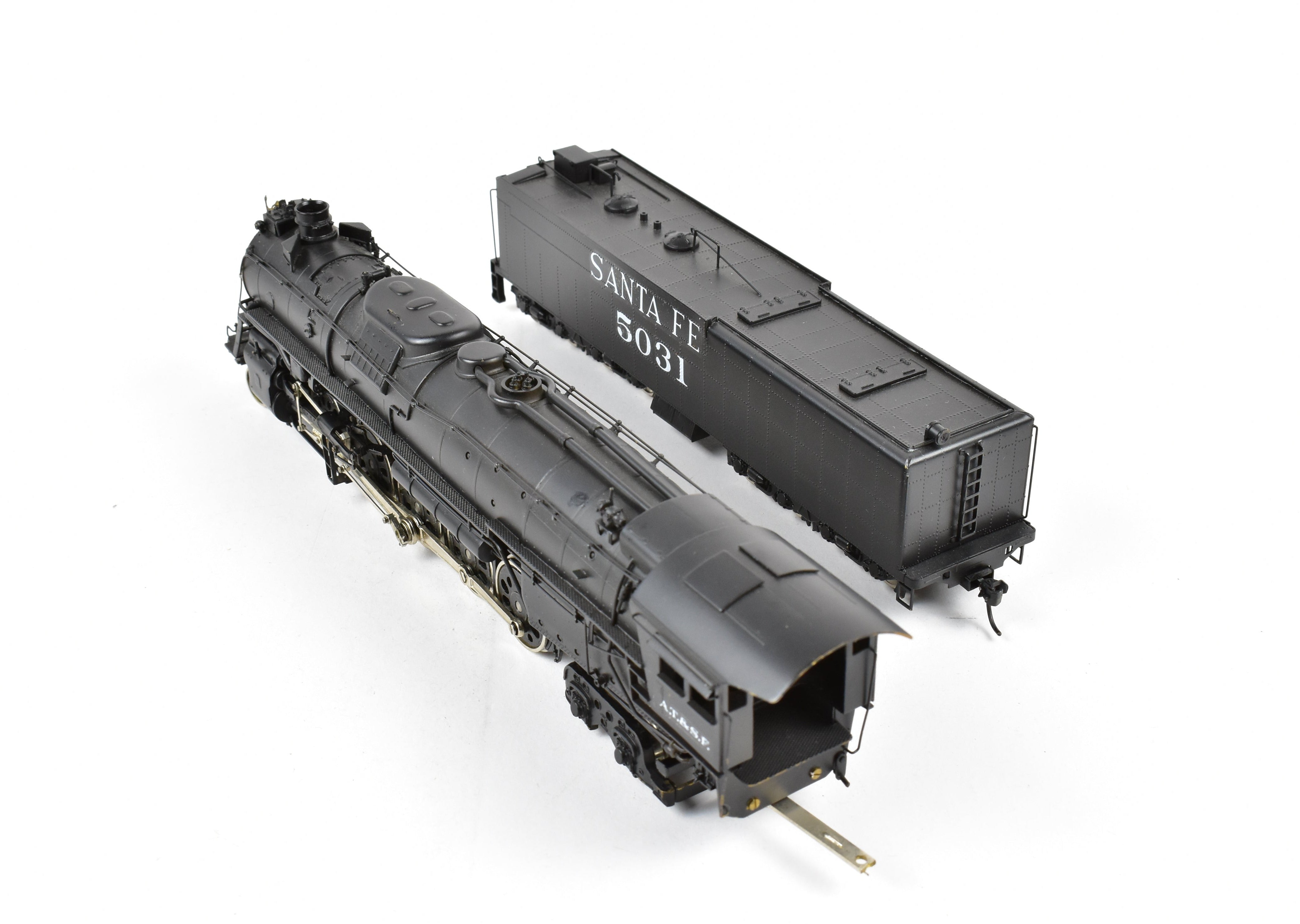 Custom Painted HO Brass PFM - United ATSF - Santa Fe 2-10-4 Locomotive #5031