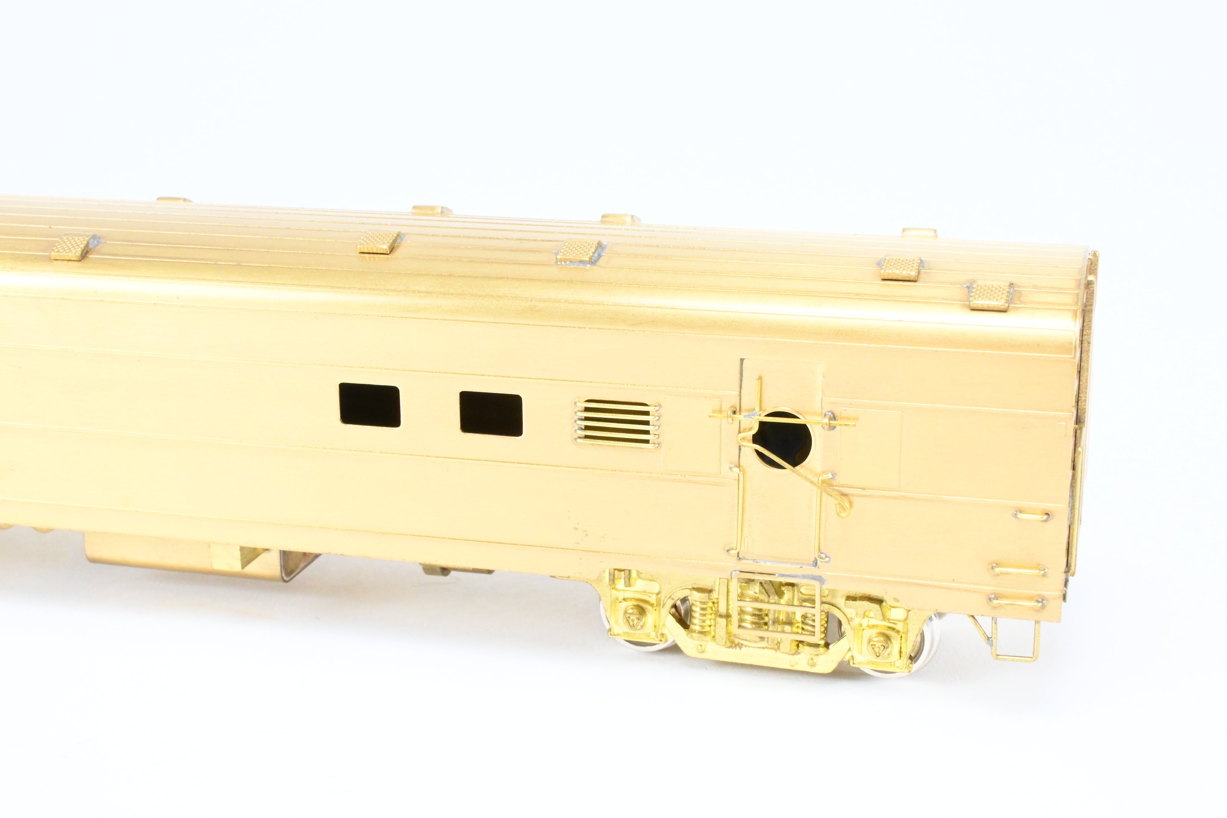 HO Scale Brass Model of Milwaukee Road #1208 Baggage - RPO Train Car from Soho Brand