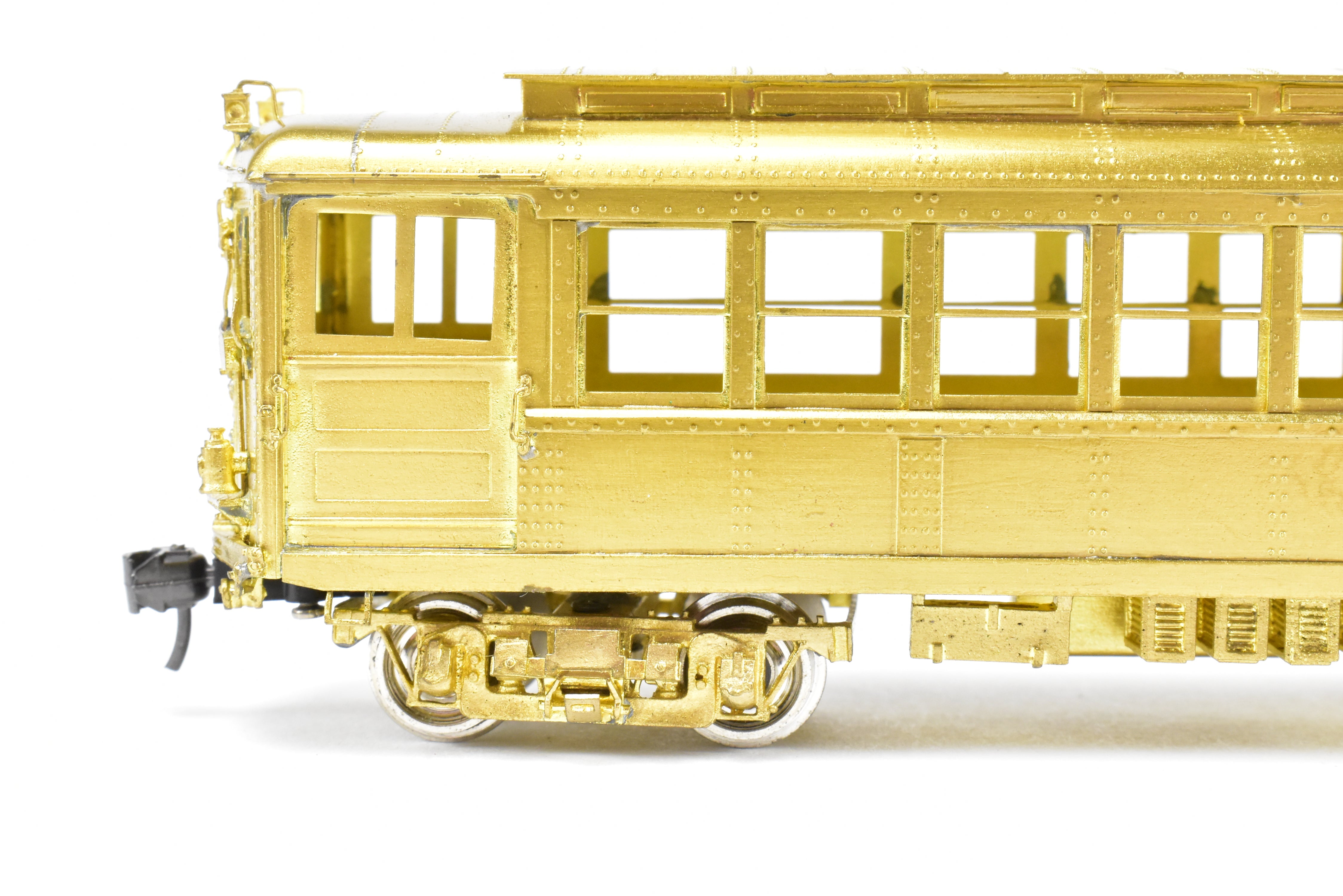 HO Scale Brass Subway Model - MTS Imports IRT Interborough Rapid Transit Deck Roof High-Voltage 2-Car Set for Model Railroads