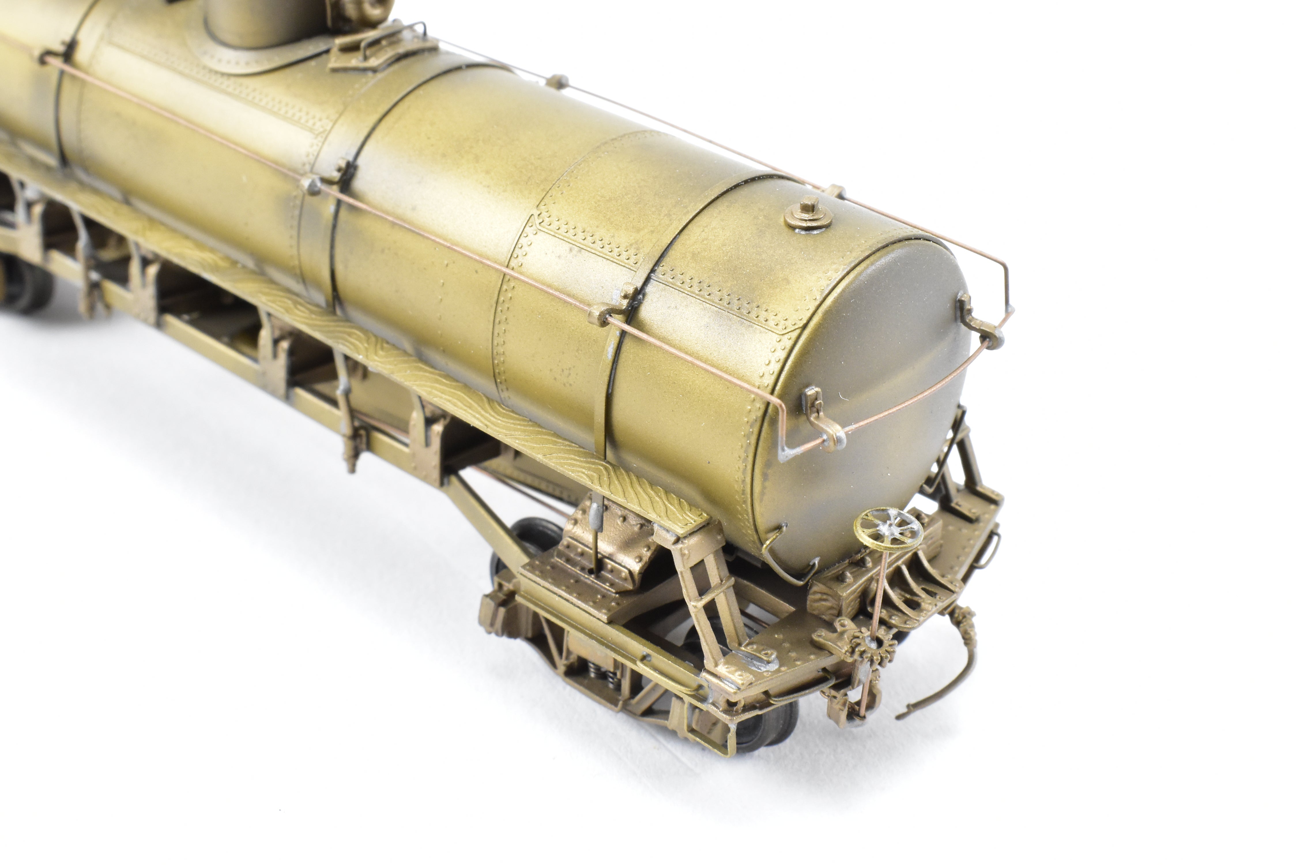 1989 HO Brass Pecos River ATSF - Santa Fe 10,500 Gallon TK - H Tank Car w/ Andrews Trucks