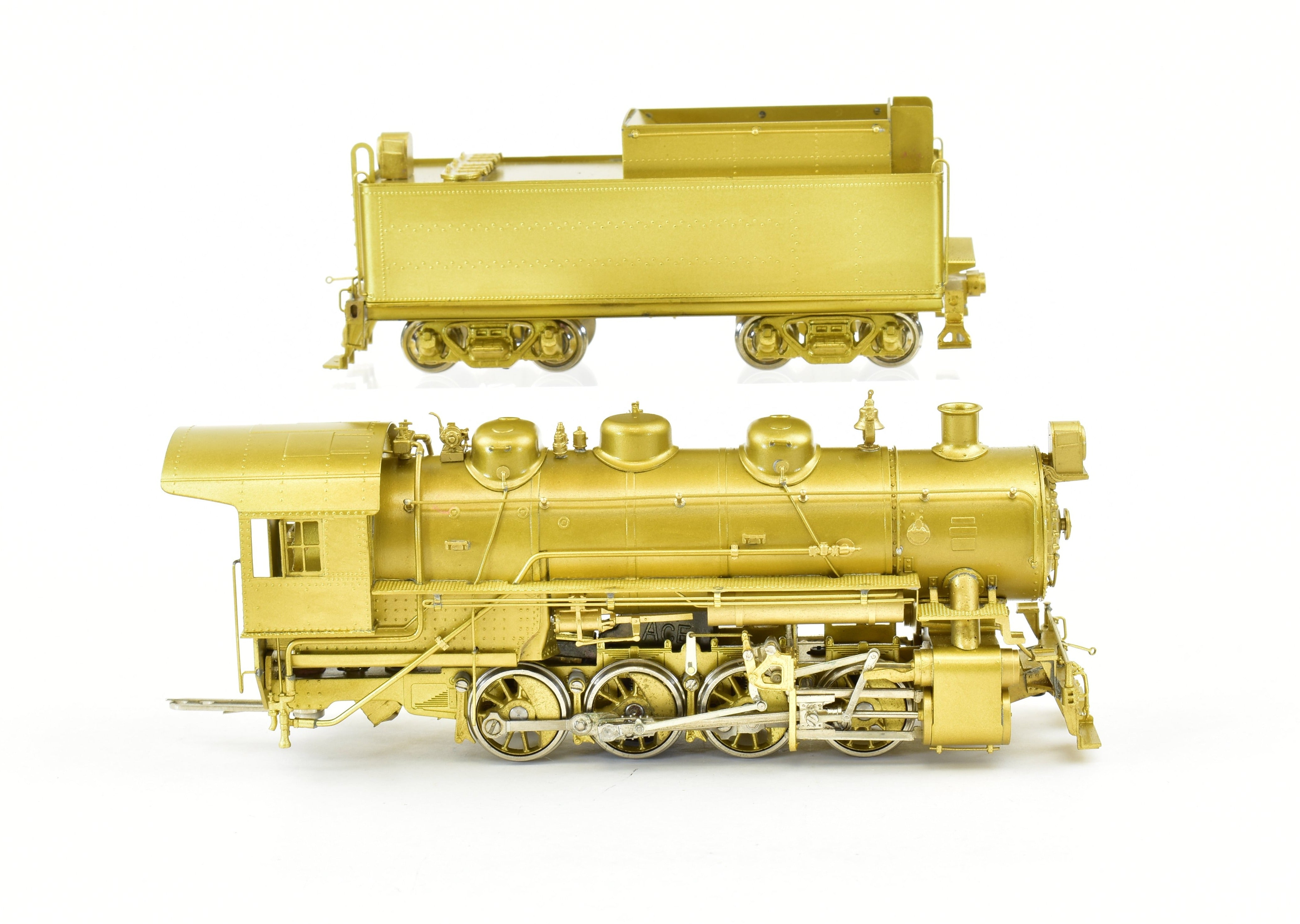 HO Scale Brass Oriental Limited Model of USRA - United States Railway Administration 0-8-0 Locomotive in Burlington Route (CB&Q) Version