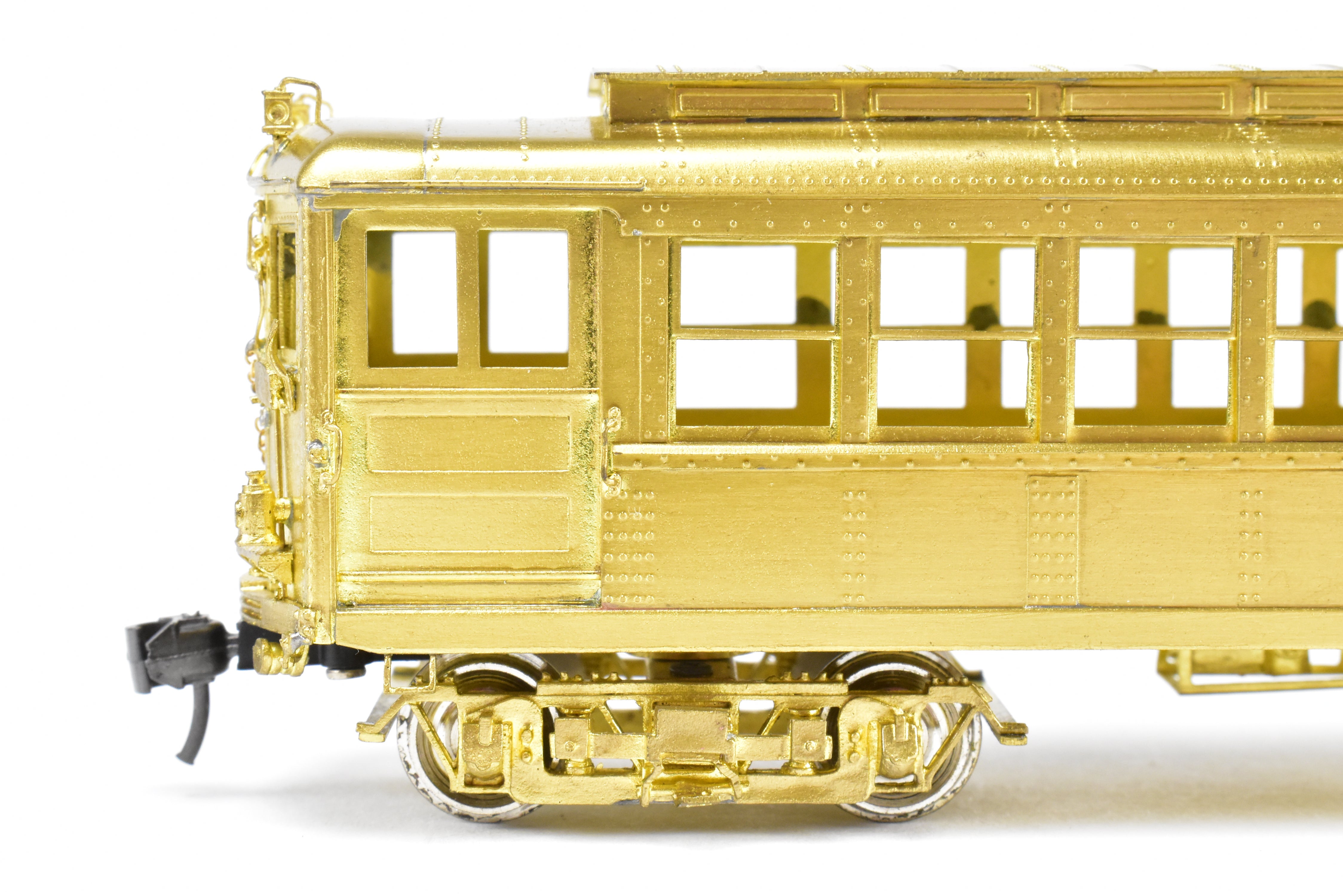 HO Scale Brass Subway Model - MTS Imports IRT Interborough Rapid Transit Deck Roof High-Voltage 2-Car Set for Model Railroads