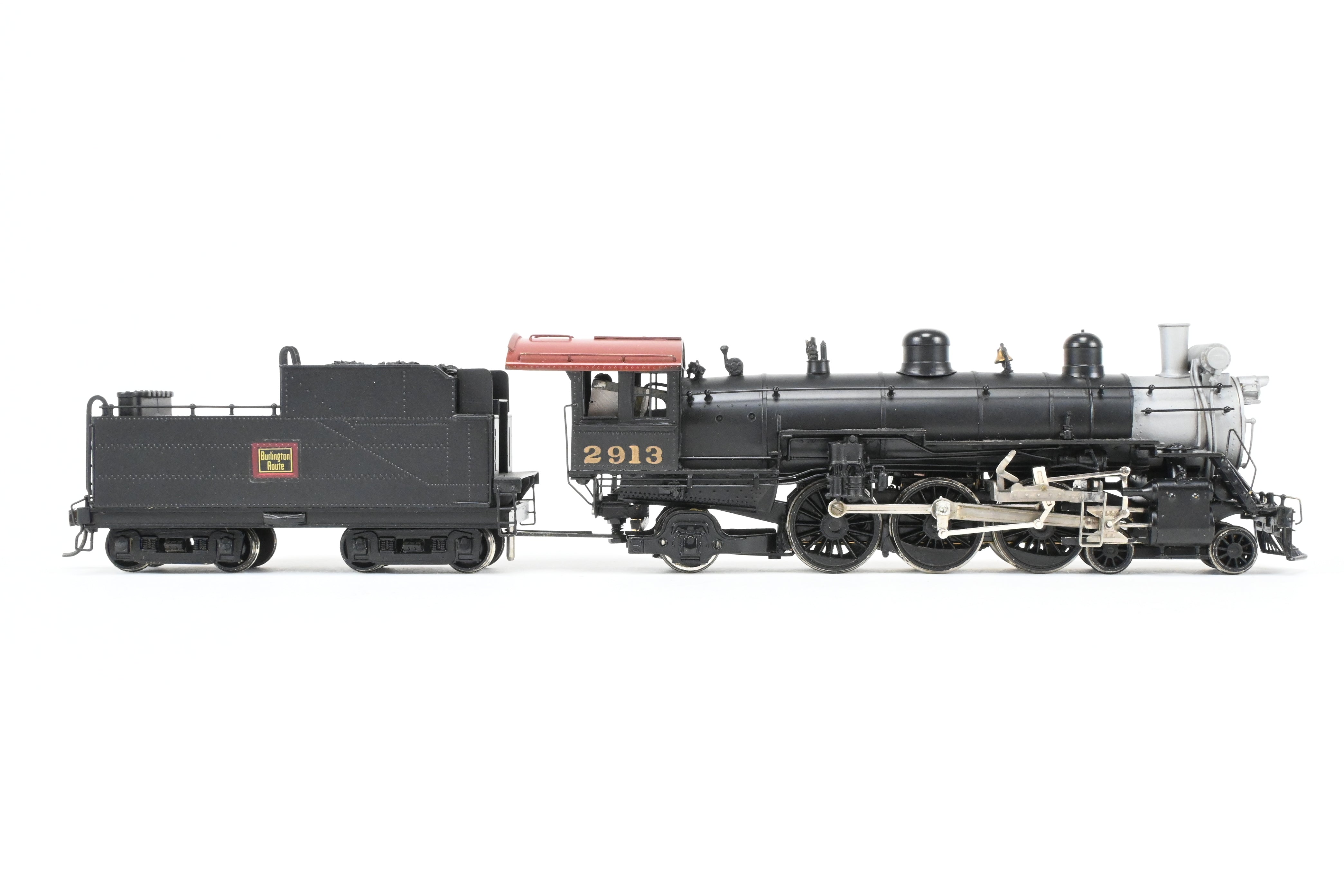 HO Scale Brass LMB Models CB&Q - Burlington Route 4-6-2 S-2 Pacific Type Steam Locomotive Model with Custom Painting