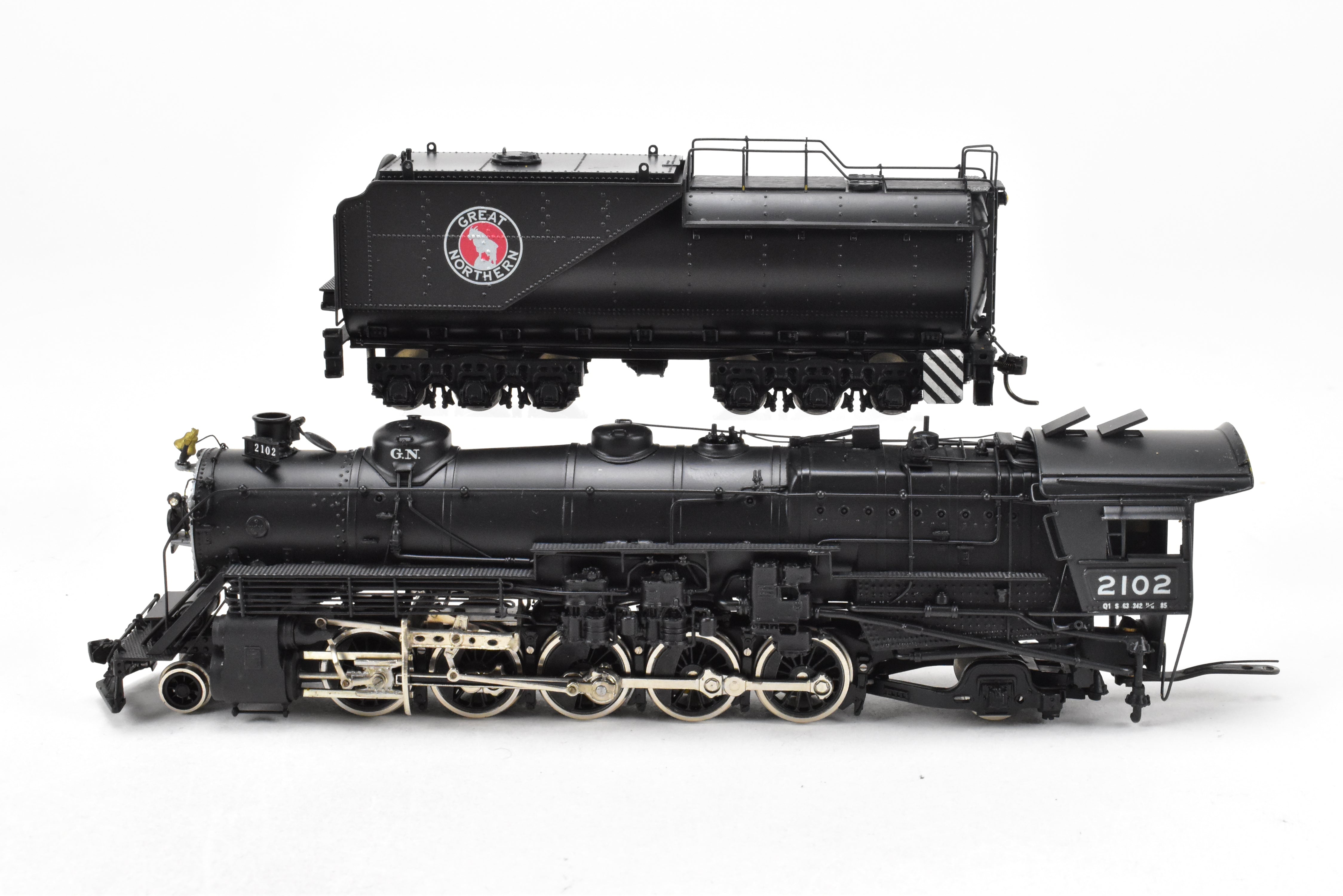 HO Brass PFM - Tenshodo GN Great Northern 2-10-2 Q-1 Factory Painted Vintage Model