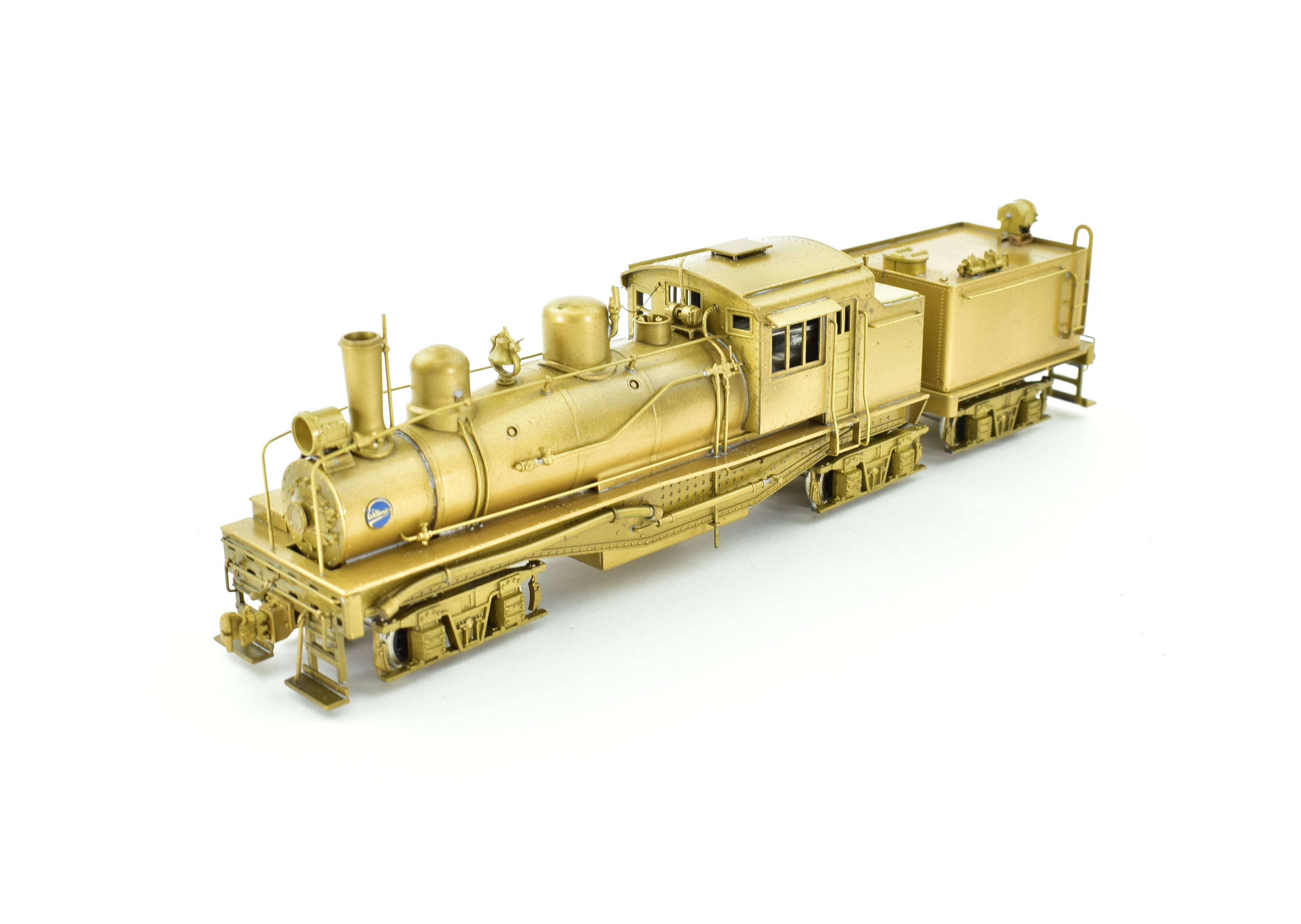 High - Quality HO Scale Brass PFM - United Geared Locomotive Model of the 3 - Truck Willamette Coos Bay Lumber Co.