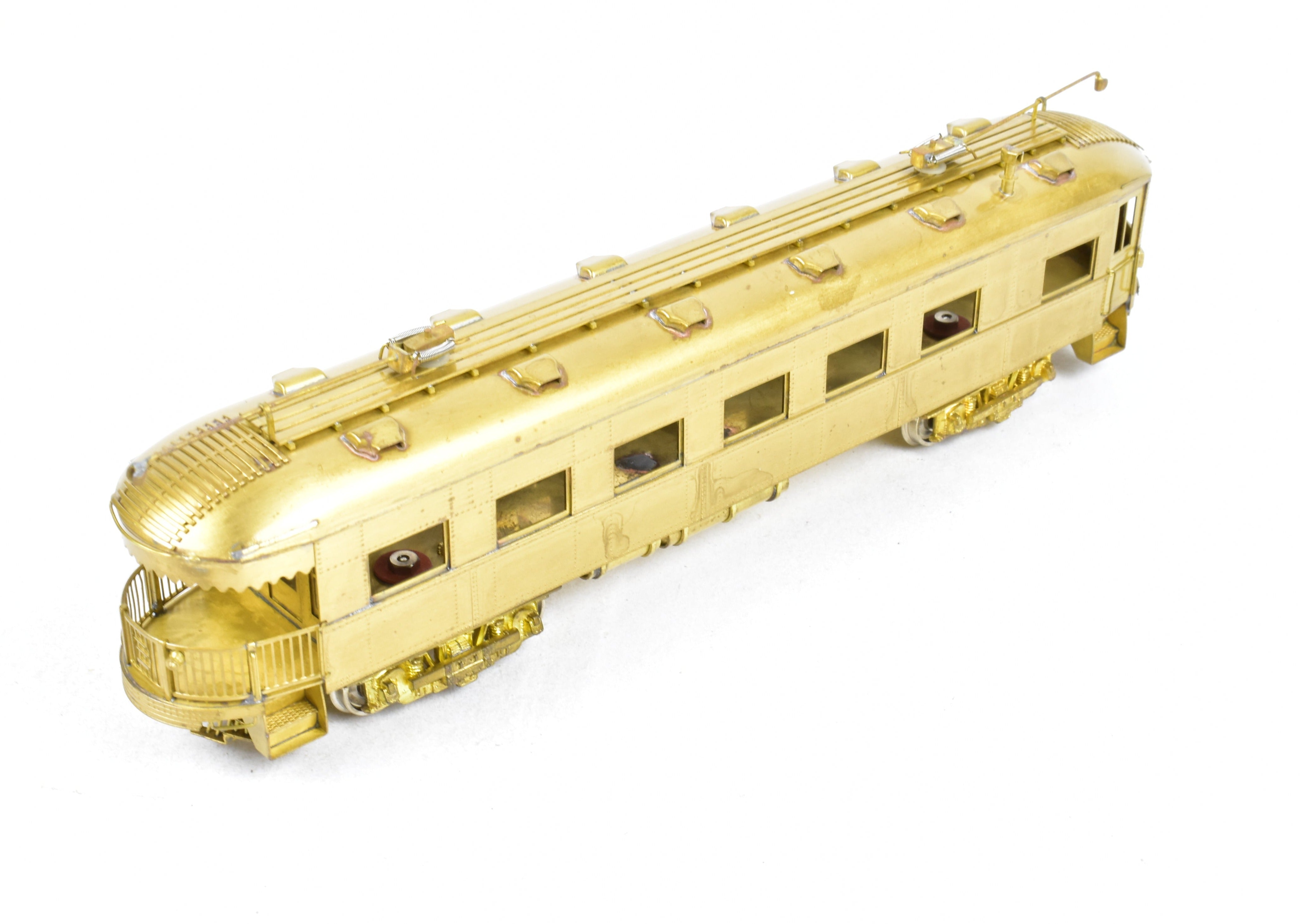 HO Scale Brass Model MTM - Midwest Trolley Museum CNS&M - North Shore Line No. 410 Parlor Observation Trailer Model for Collectors