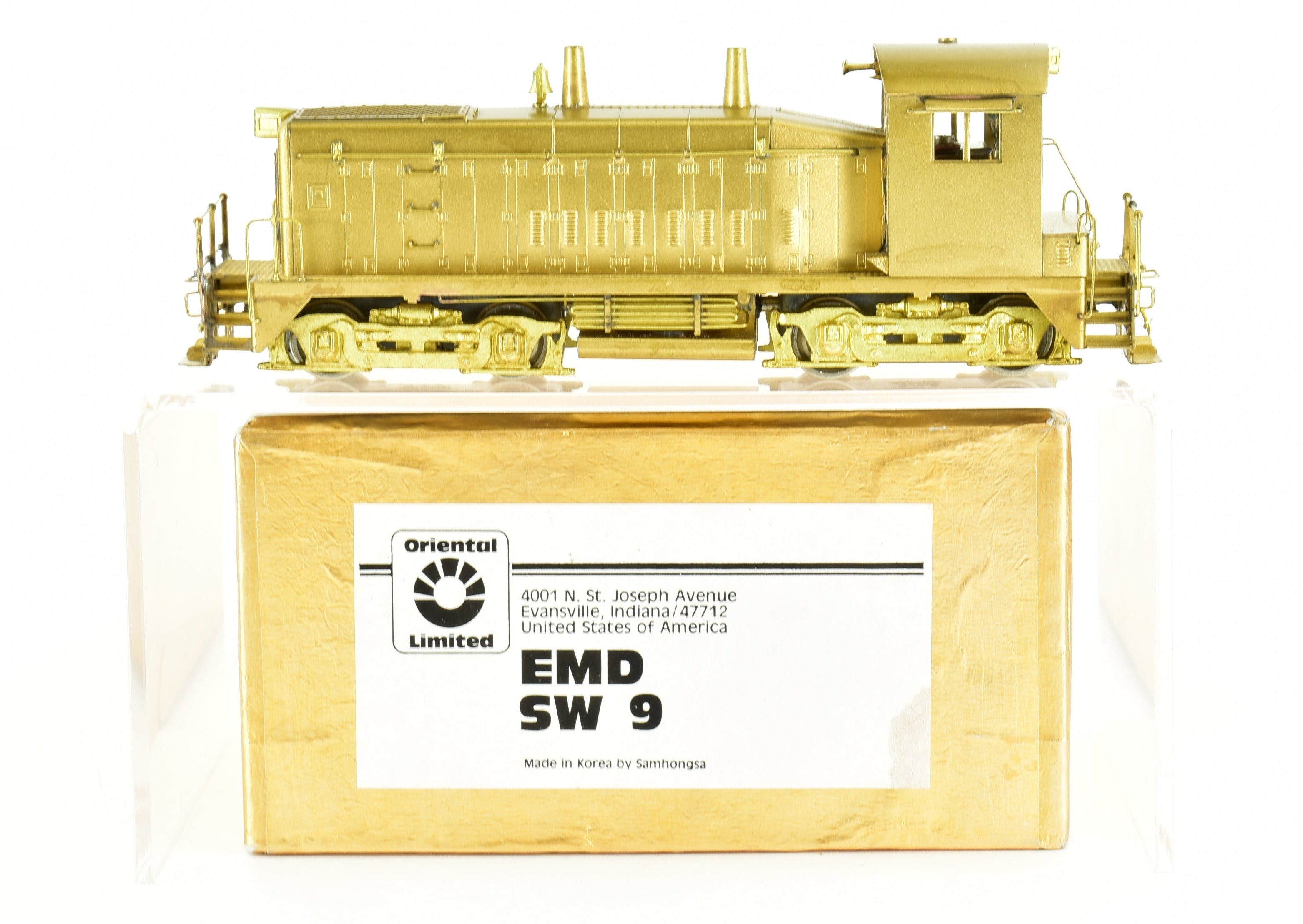 1980 HO Brass Oriental Limited EMD SW9 Switcher with Spare Parts, AS-IS