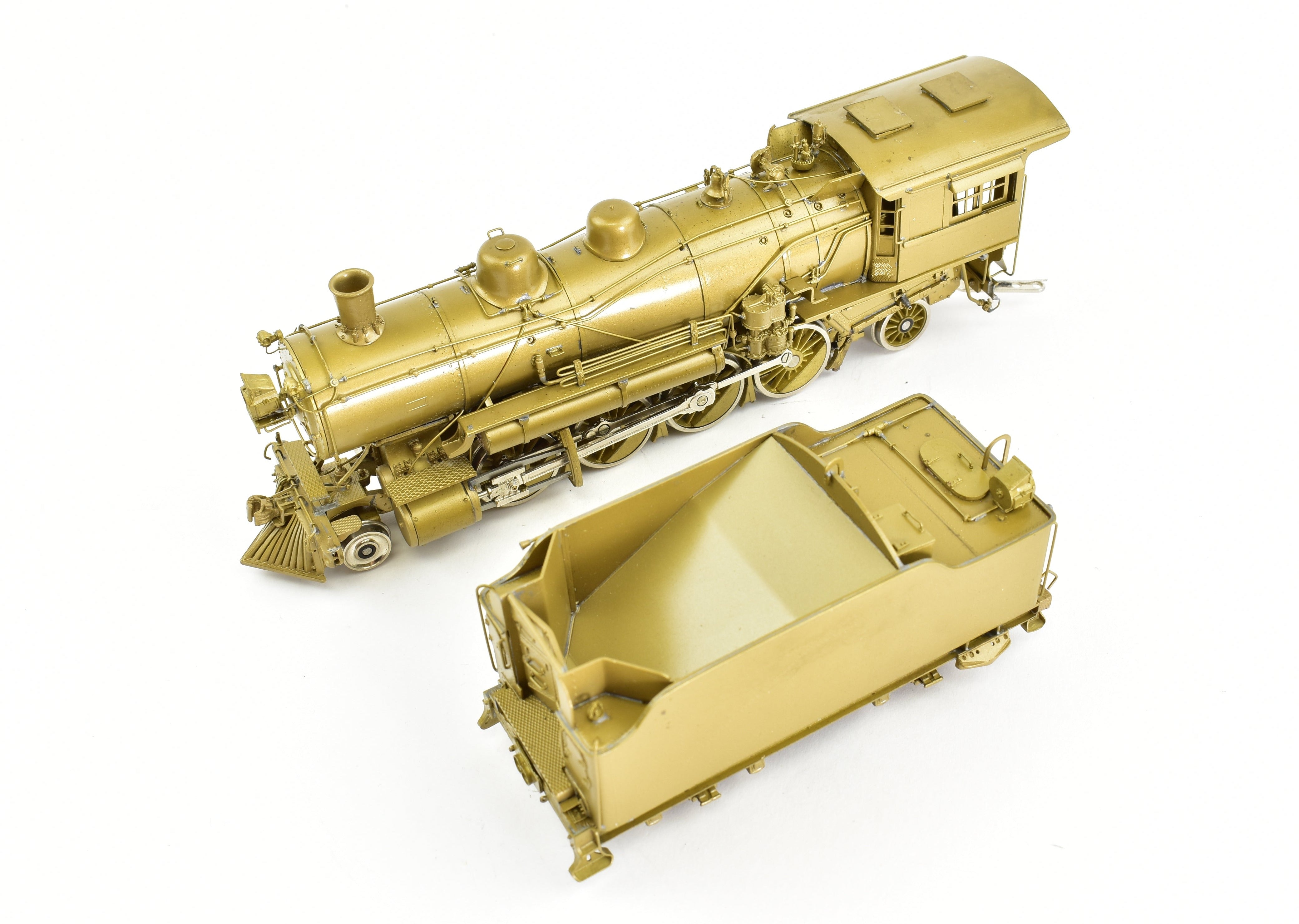 HO Scale Brass PFM - SKI Model Train: Northern Pacific Class W 2-8-2 Steam Locomotive with Wooden Pilot, Special Northern Pacific Version
