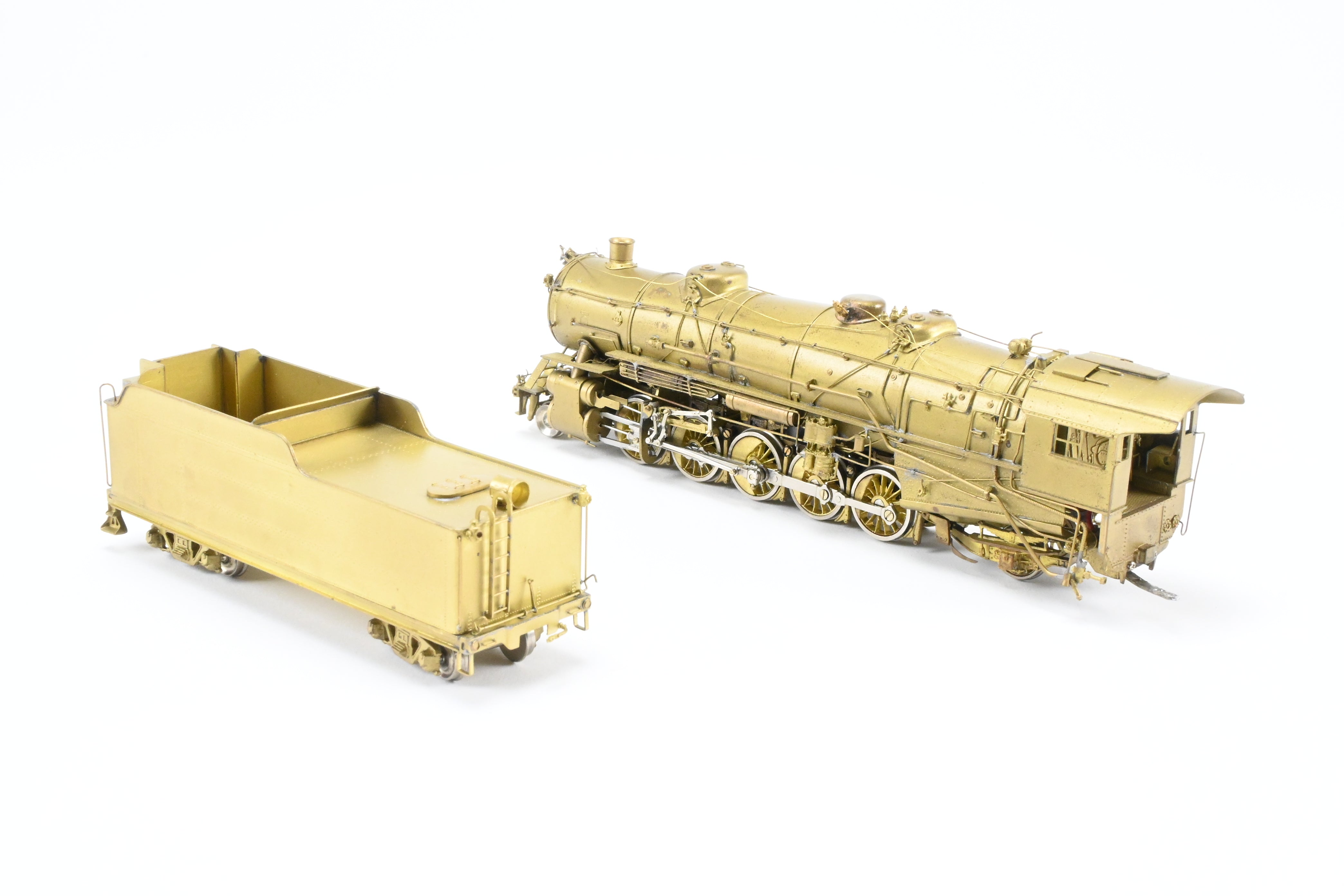 HO Scale USRA 2-10-2 Heavy Brass Model by Key Imports, 1970s