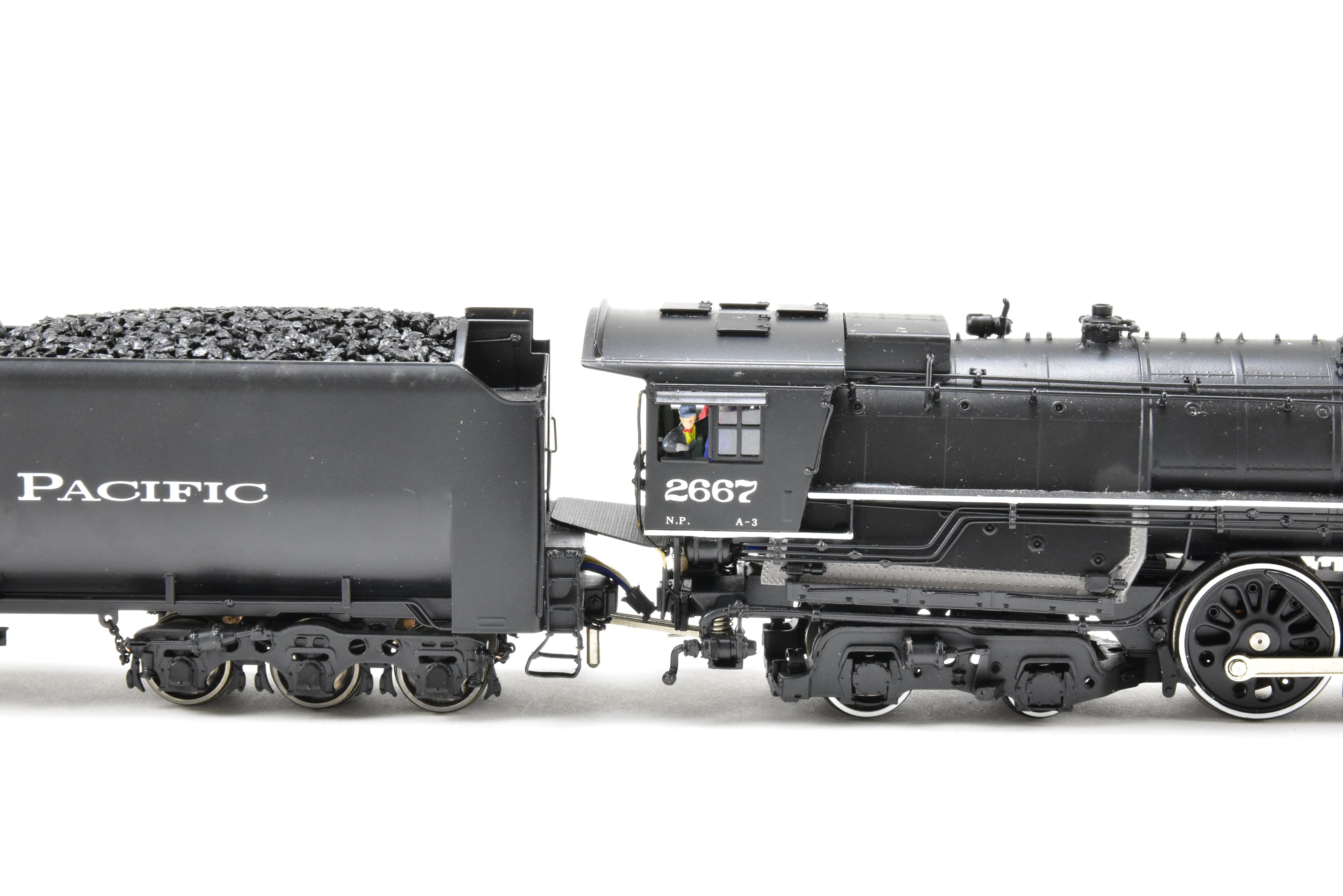 HO Scale Brass Sunset NP A-3 4-8-4 FP #2667 Model with QSI DCC & Sound