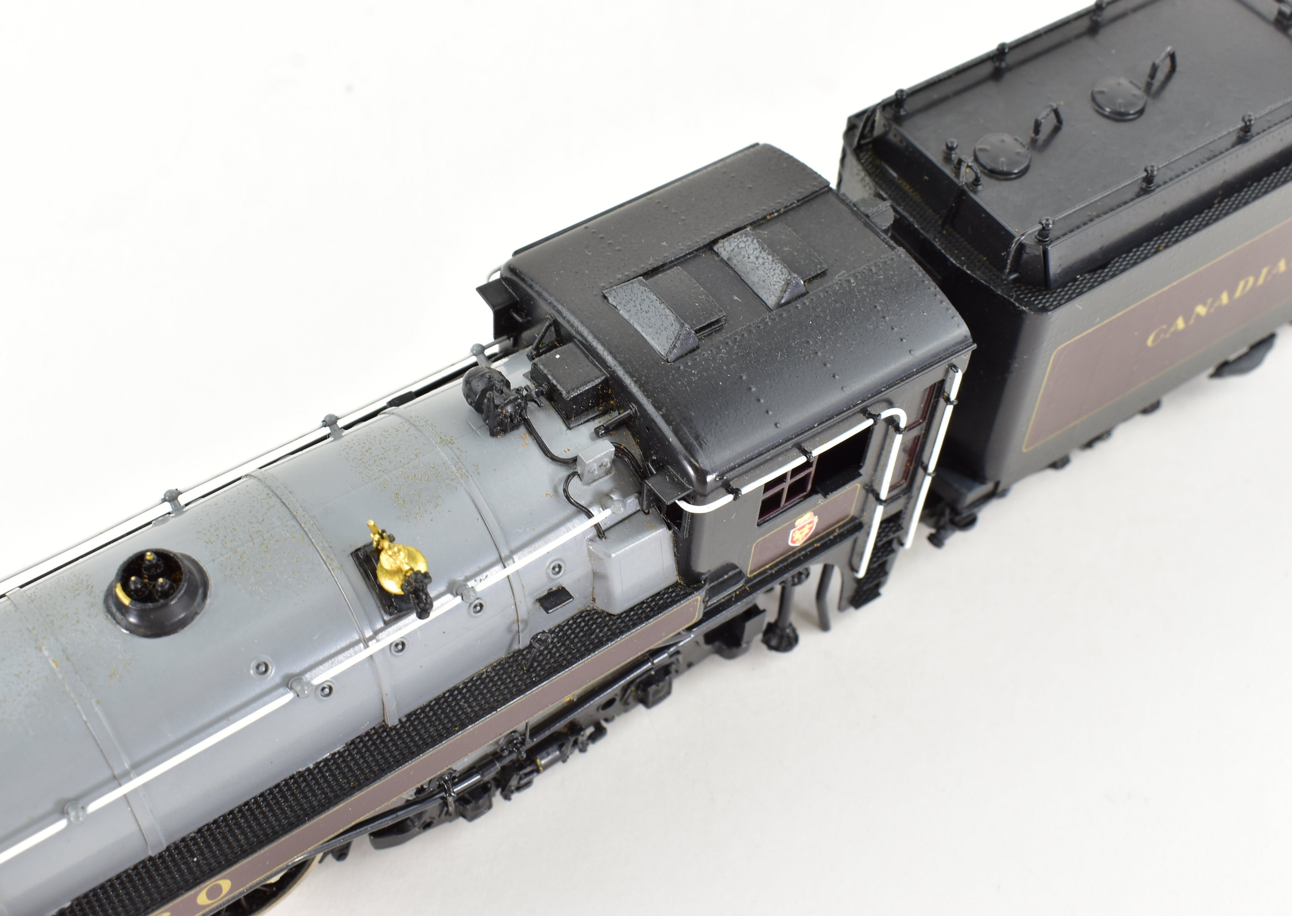 HO Scale Brass PFM - Tenshodo Model Train of Canadian Pacific Railway 4-6-4 Class H-1e #2860 Royal Hudson with Factory Paint Finish