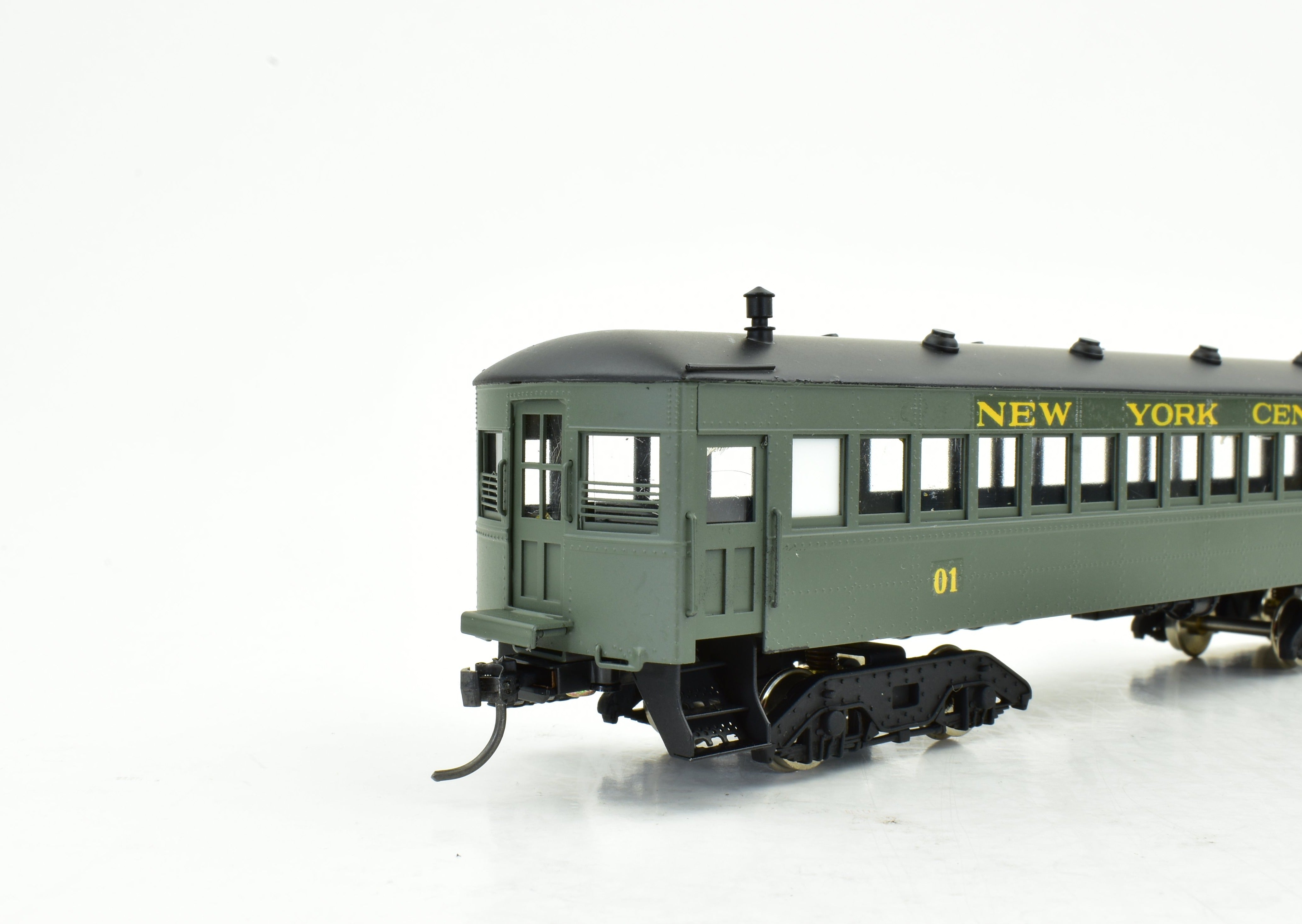 HO Scale Custom Brass Gas Motor Rail Car Set - New York Central 2 Car Set by Brass NJ Custom, Built by Orion in Japan