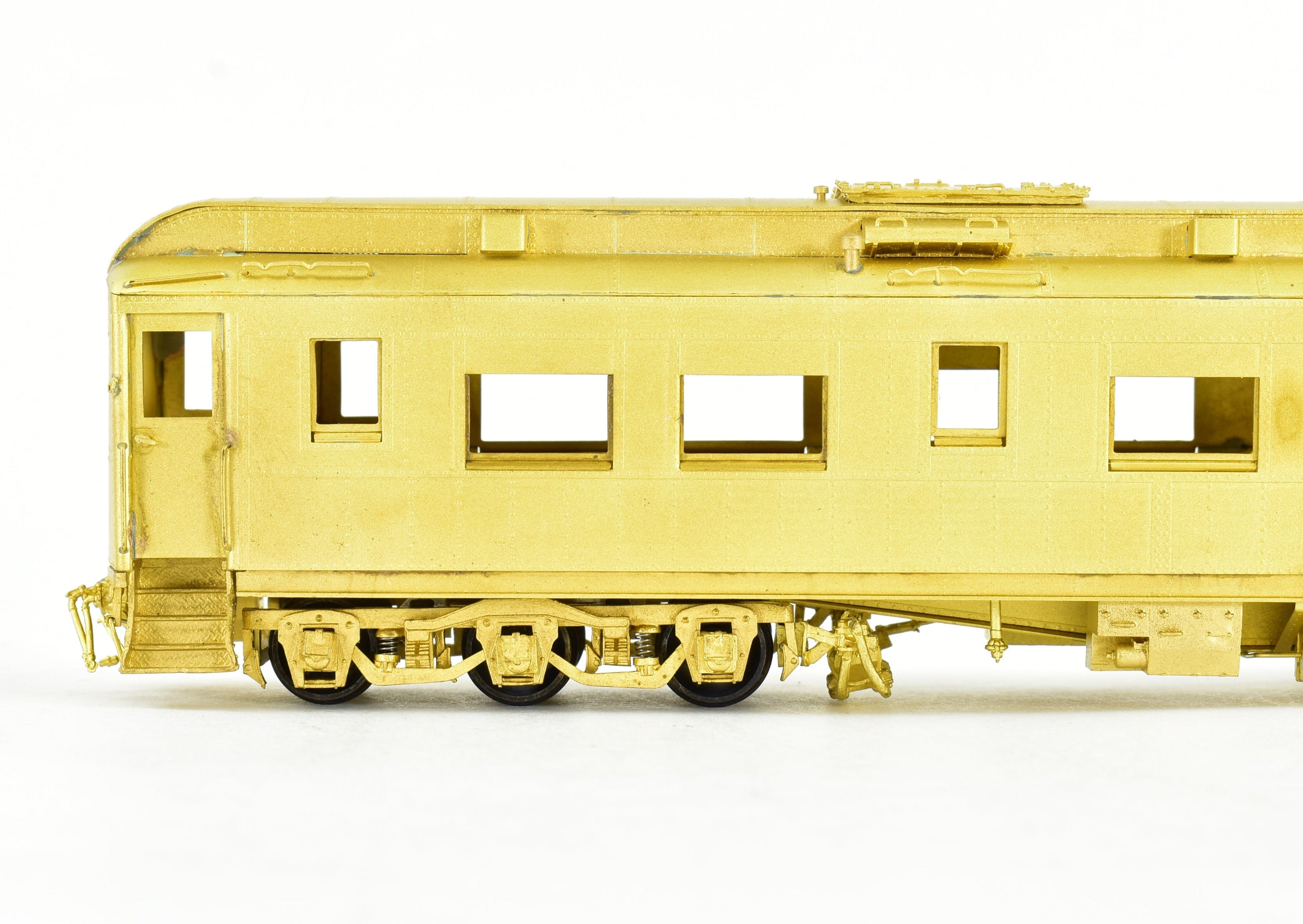 HO Scale Brass Model of ATSF - Santa Fe Heavyweight Chair Car With A/C in the 3050 - 3069 Series by Pecos River Brass