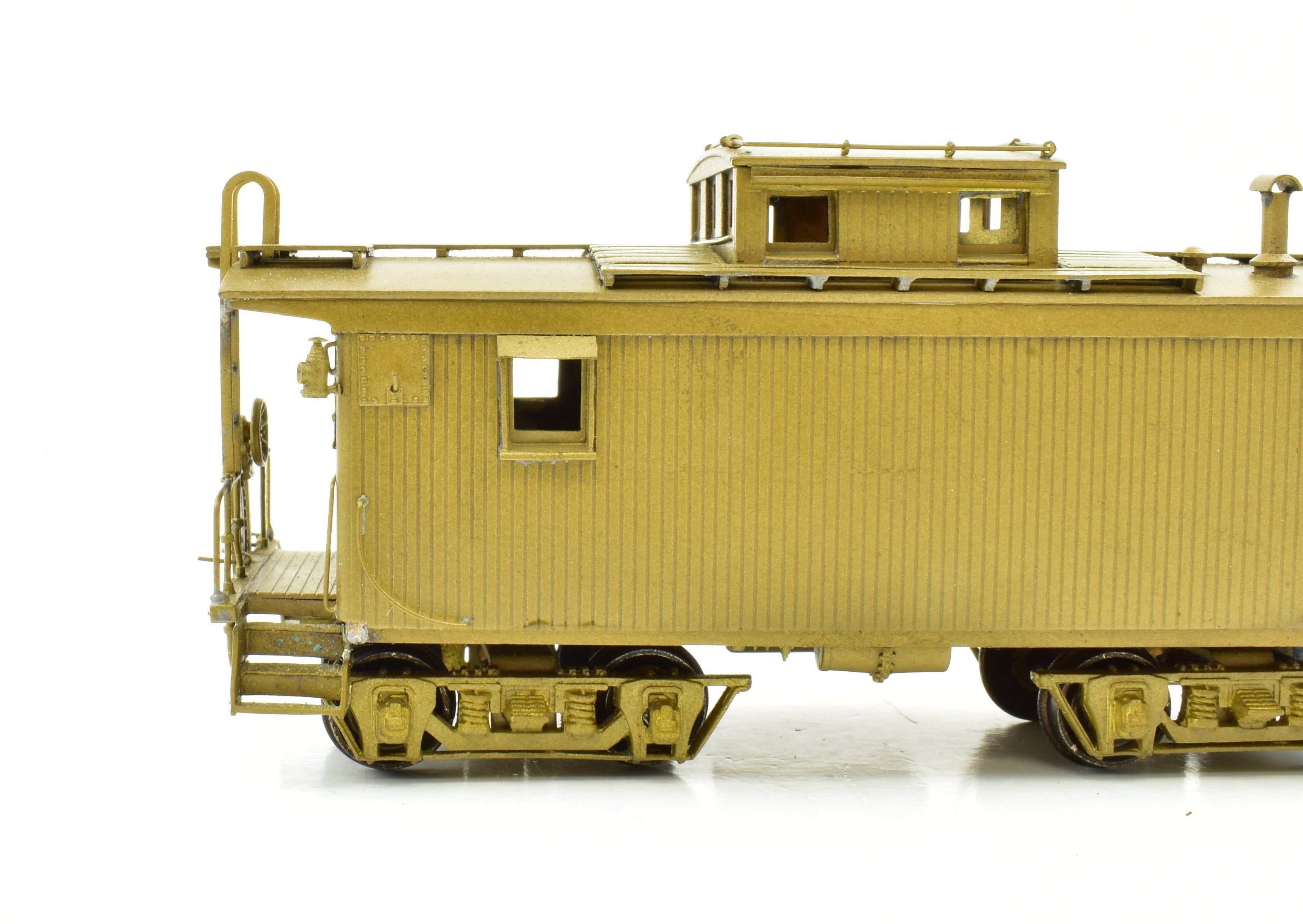 HO Scale Brass PFM SKI Boston & Maine Unpainted Wood Caboose with Spares