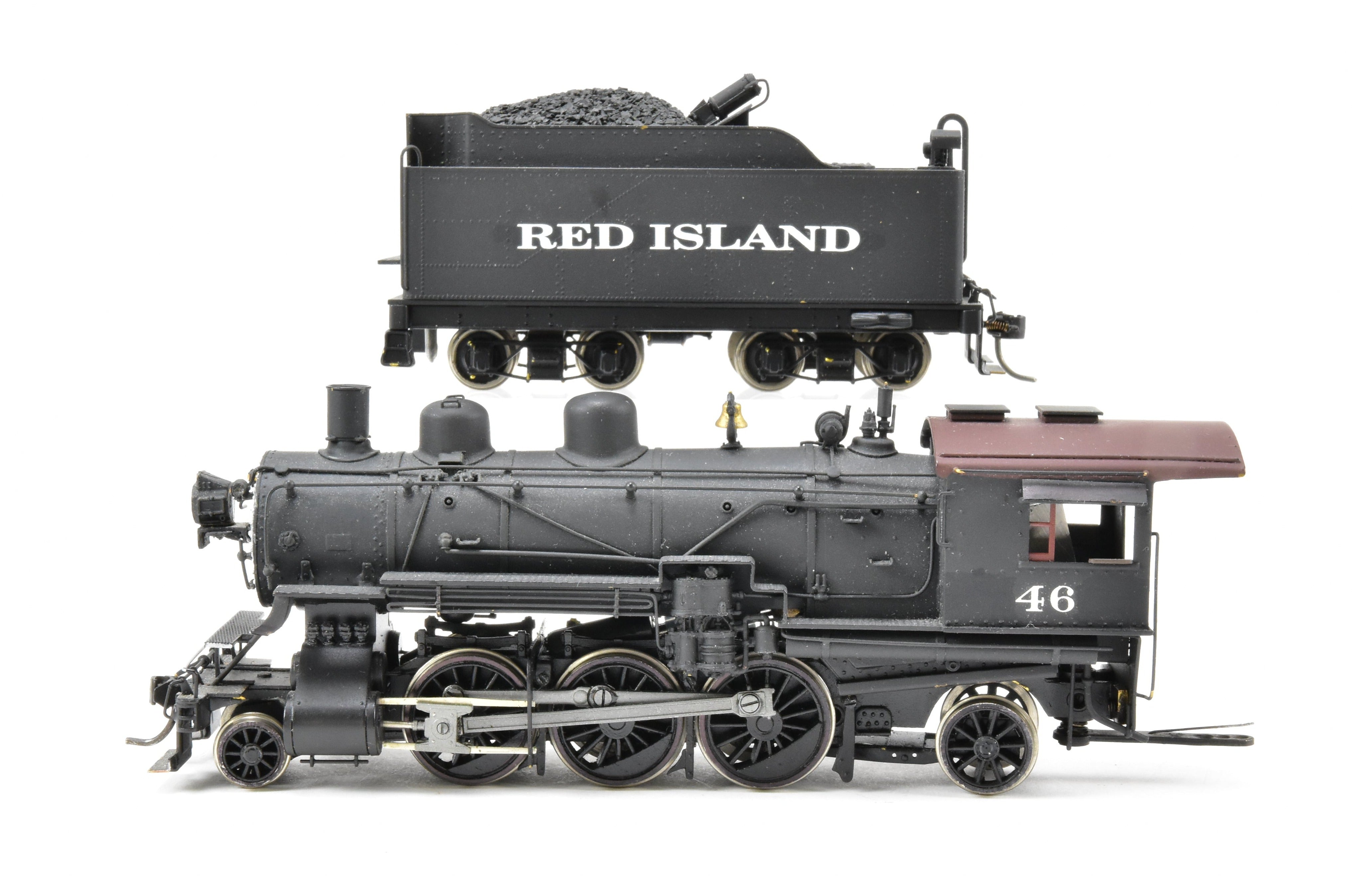 HO Scale Brass PFM - Fujiyama Northern Pacific 2-6-2 Class T-1 Prairie Model Train with Custom 'Red Island 46' Painting