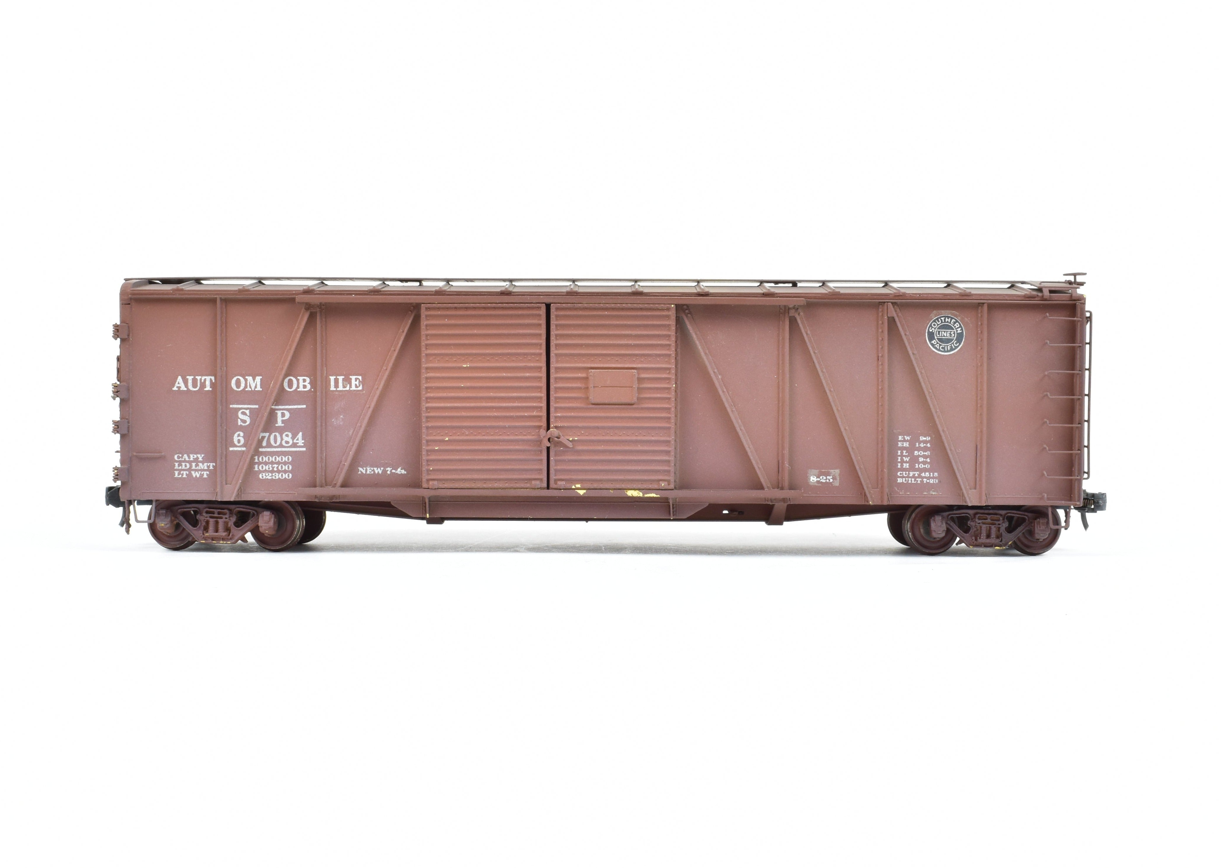 HO Scale Brass Southern Pacific 50-Ton Single Sheathed Automobile Box Car