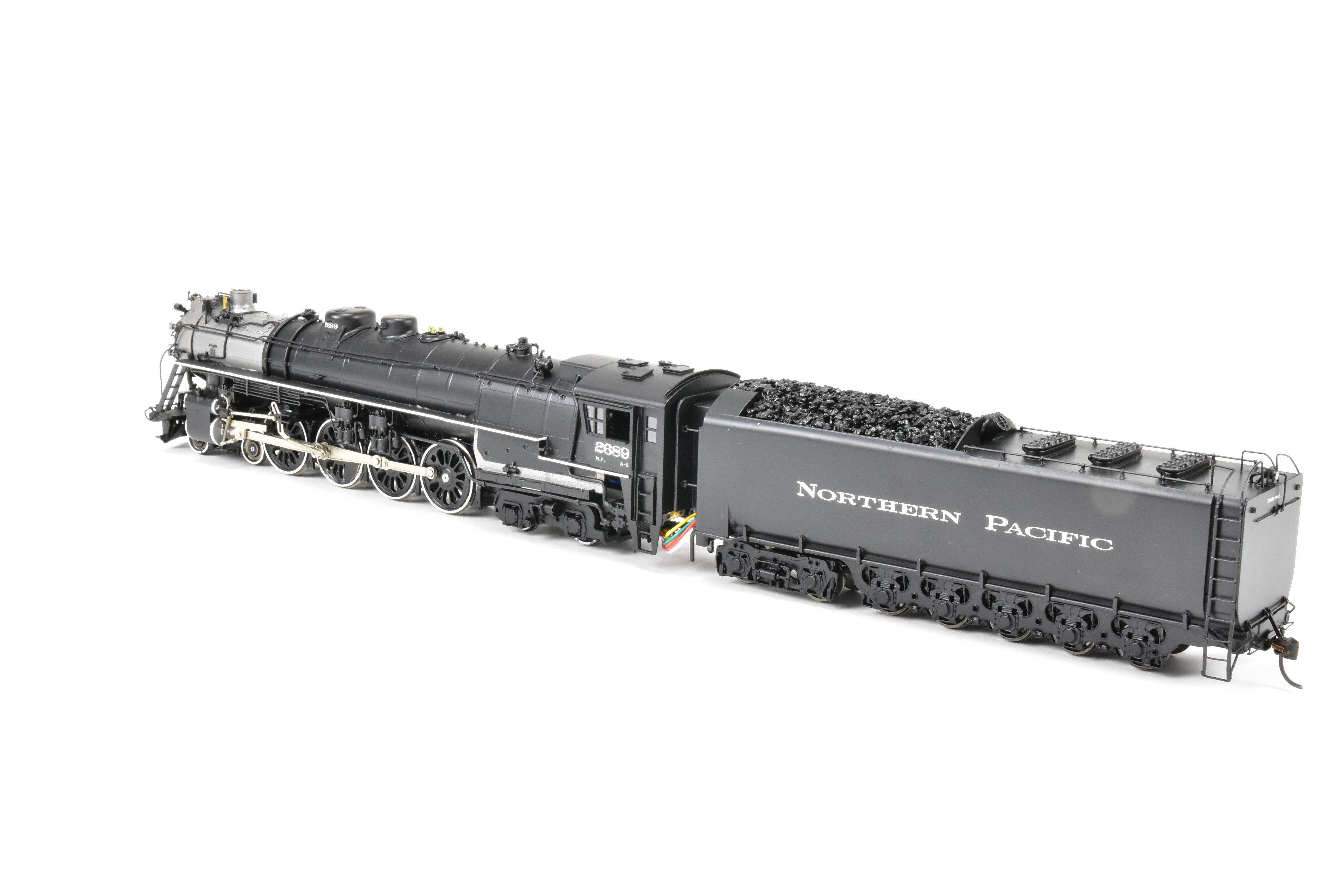 HO Scale Brass Northern Pacific A-5 4-8-4 FP #2689 Black Model with QSI DCC & Sound