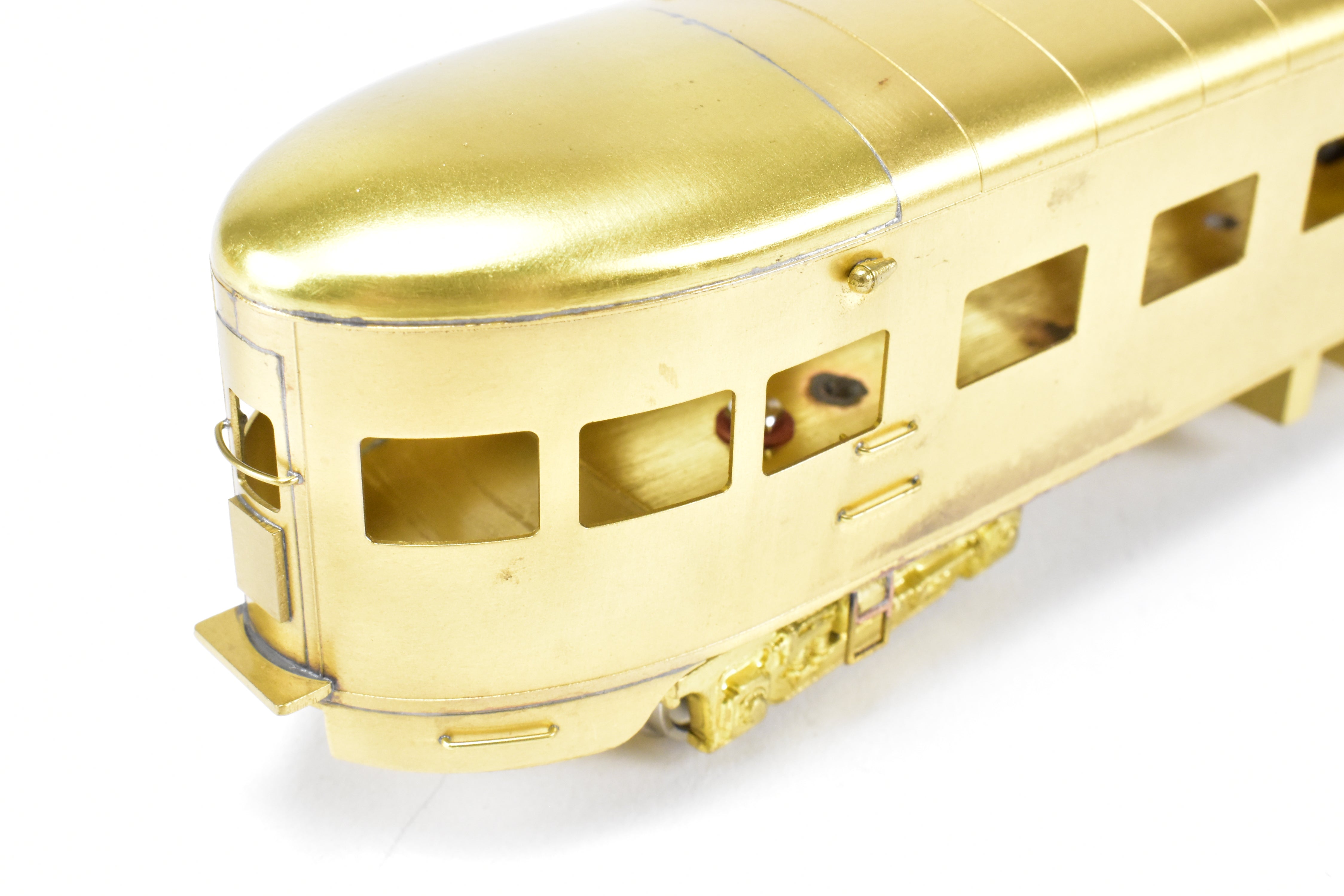 HO Scale Brass Model of the Oriental Limited Northern Pacific North Coast Limited Sleeper Observation Car #390 without Skirts