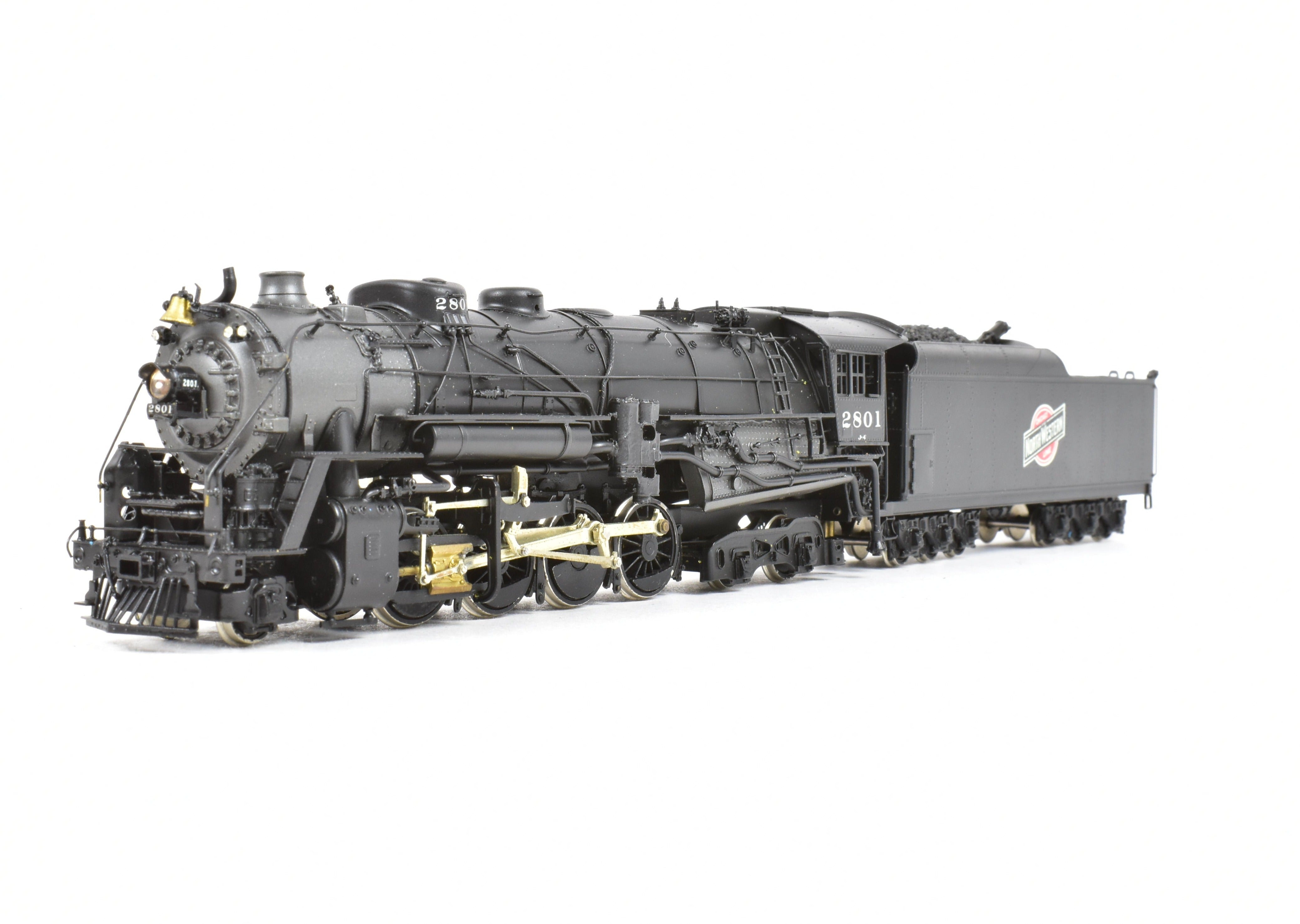 HO Scale Brass NPP Nickel Plate C&NW Class J - 4 2 - 8 - 4 Factory Painted Locomotive No. 2801