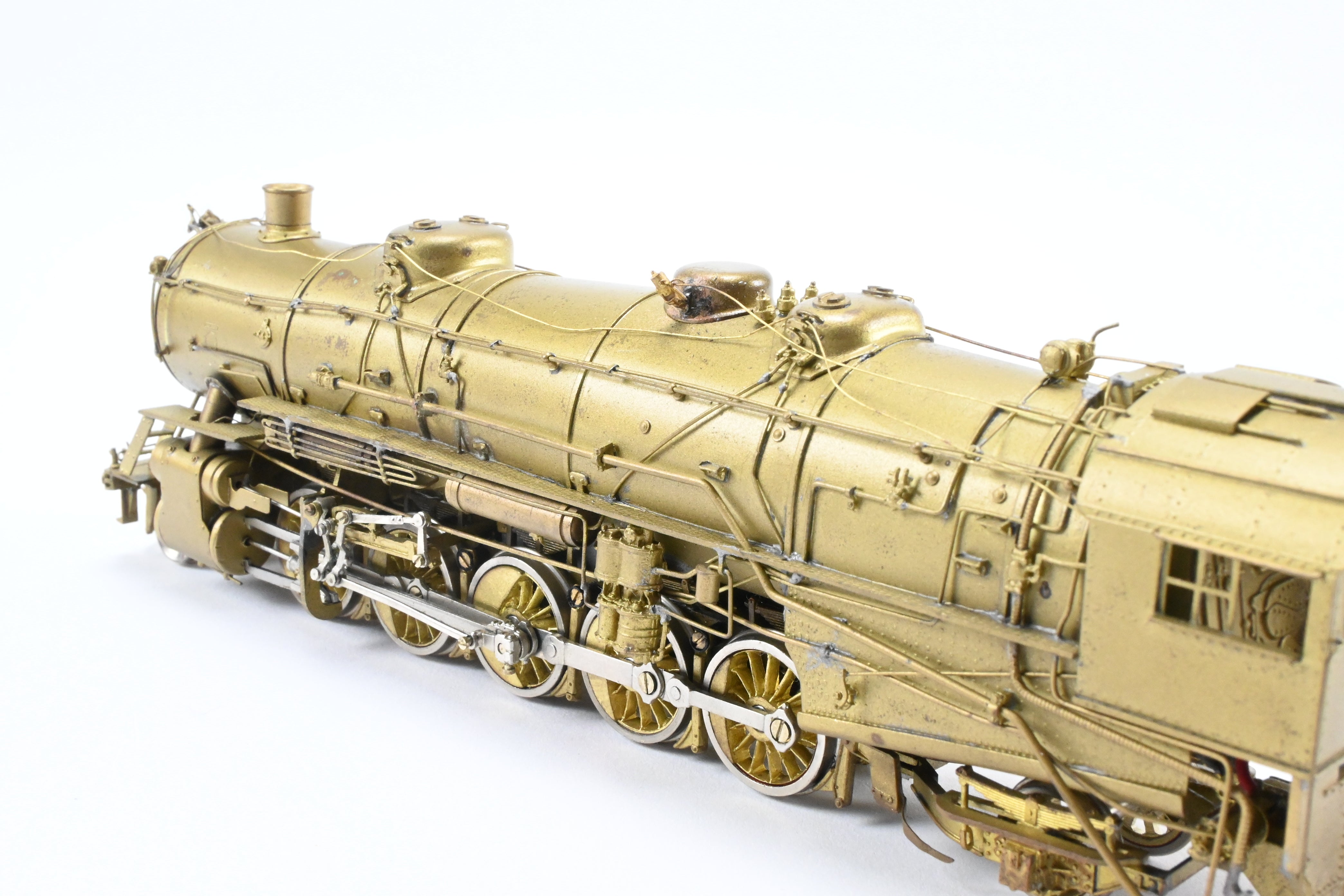 HO Scale USRA 2-10-2 Heavy Brass Model by Key Imports, 1970s