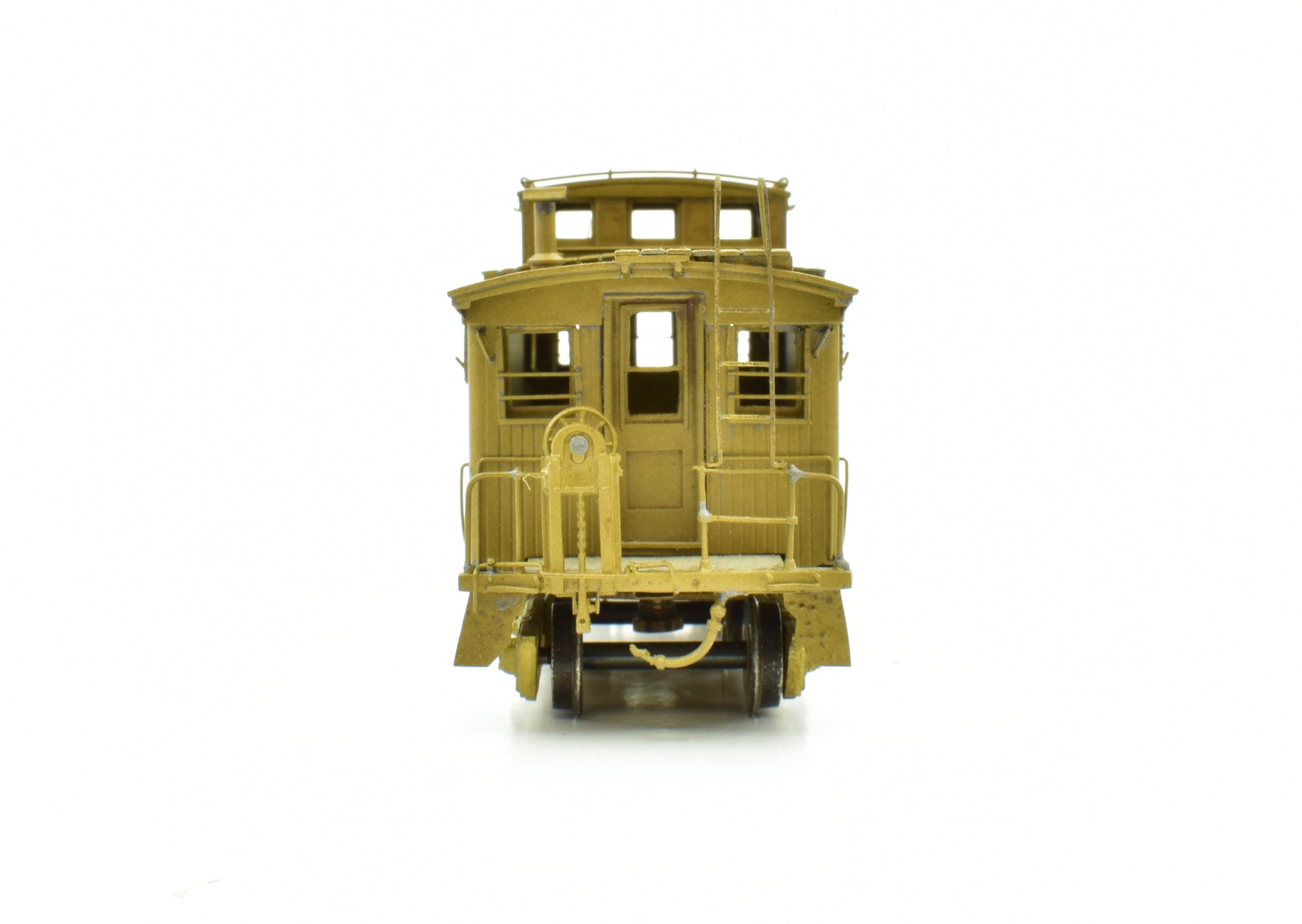 HO Scale Brass PFM SKI Boston & Maine Unpainted Wood Caboose with Spares