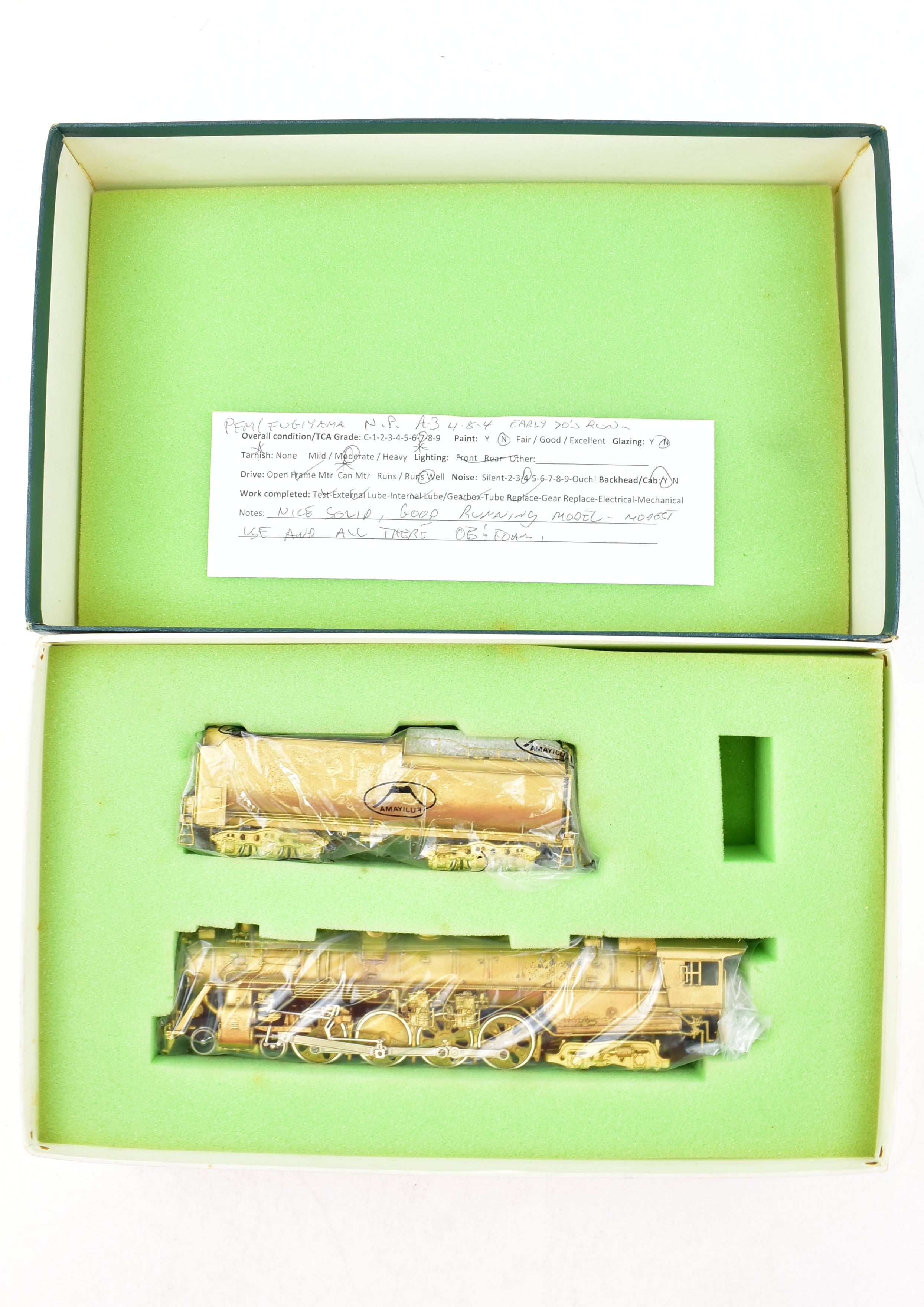 High - Quality HO Scale Brass PFM - Fujiyama Model Train of Northern Pacific 4 - 8 - 4 Class A - 3 from 1972 Initial Run