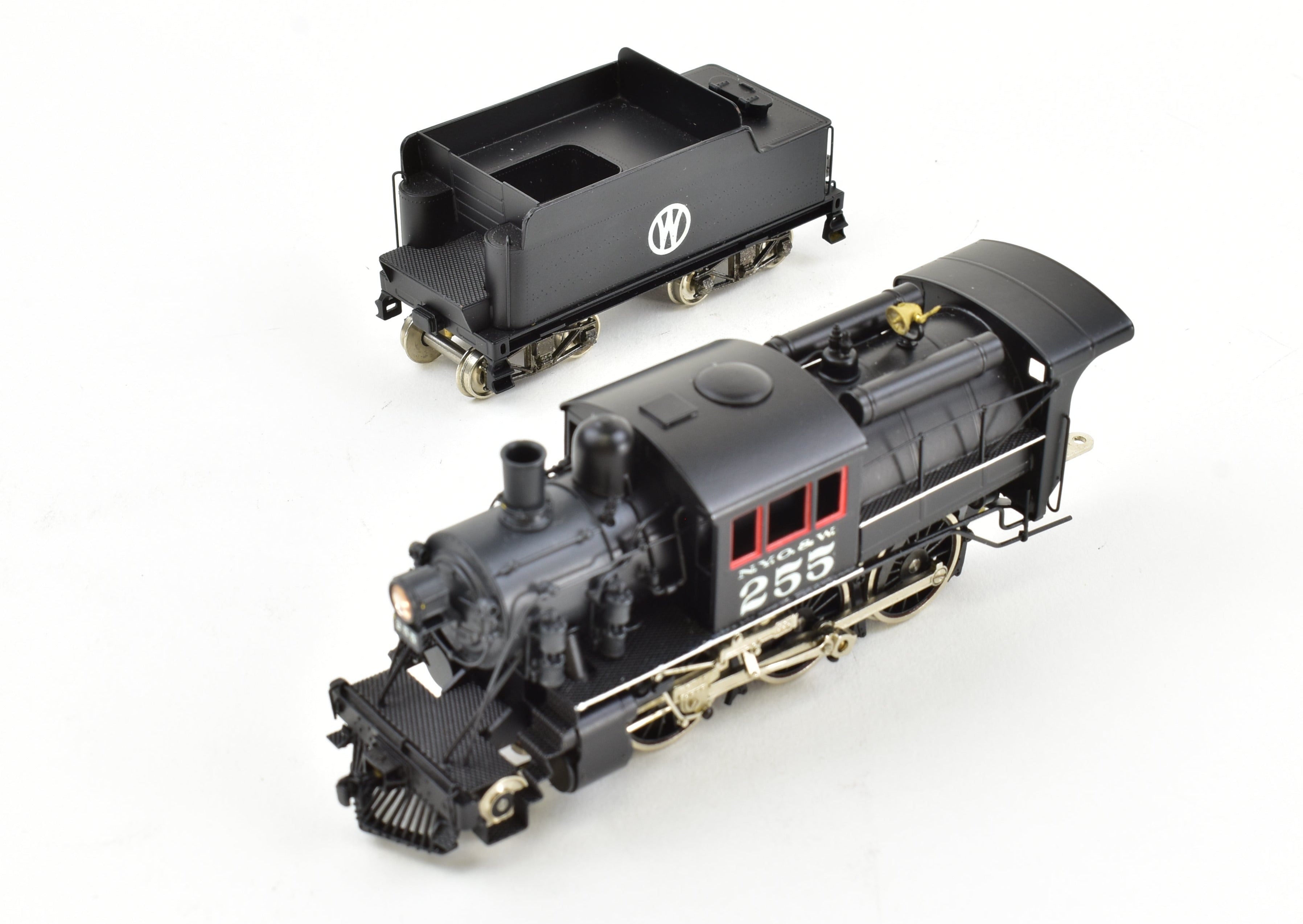 HO Scale Brass Nickel - Plated Model Train: New York Ontario & Western Class U 2 - 6 - 0 Mogul Camelback Steam Locomotive by Nickel Plate Products