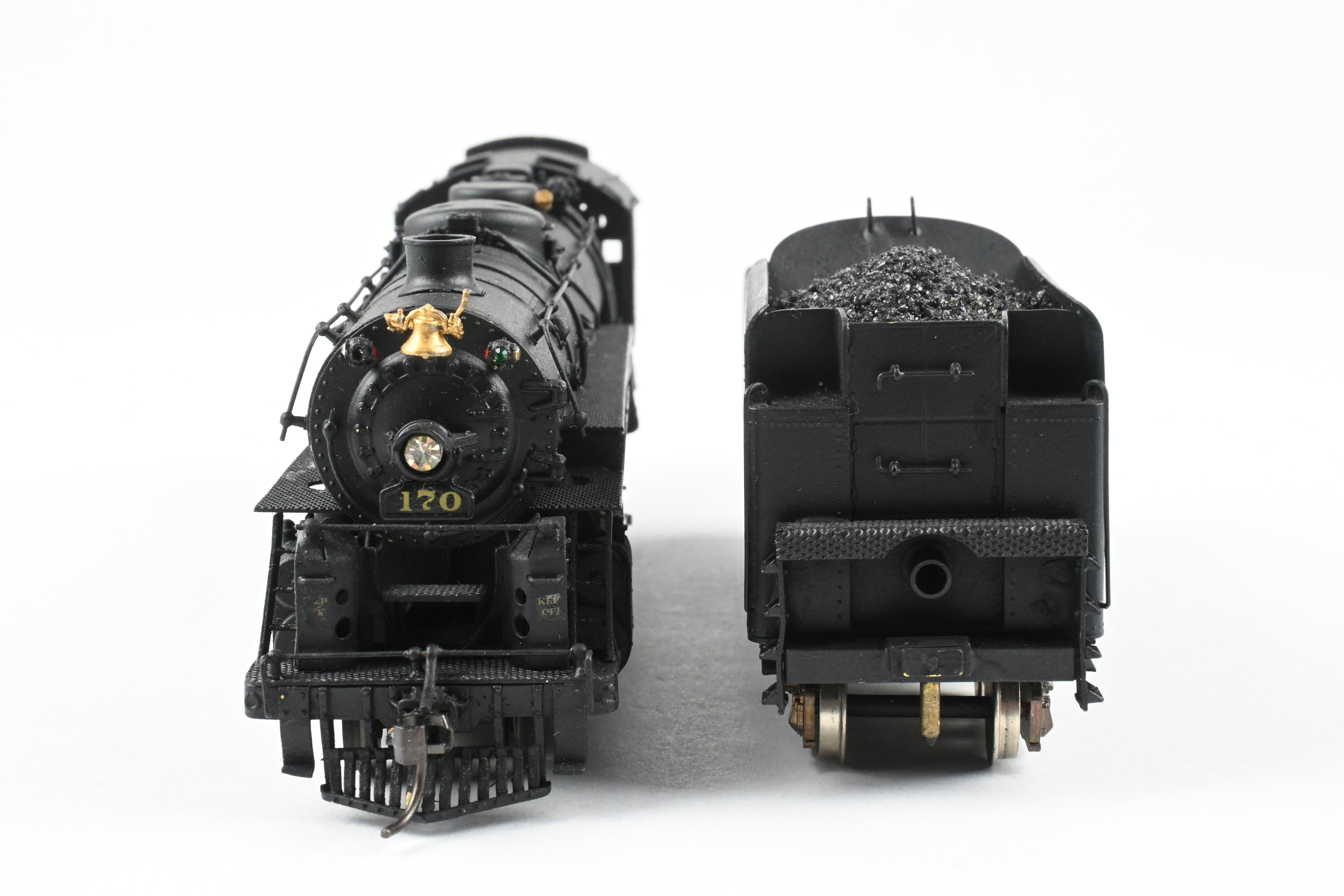 HO Scale Brass Model Train - Nickel Plate Products (NPP) Nickel Plate Road Class L - 1a 4 - 6 - 4 Steam Locomotive without Elephant Ears, Custom Painted Number 170