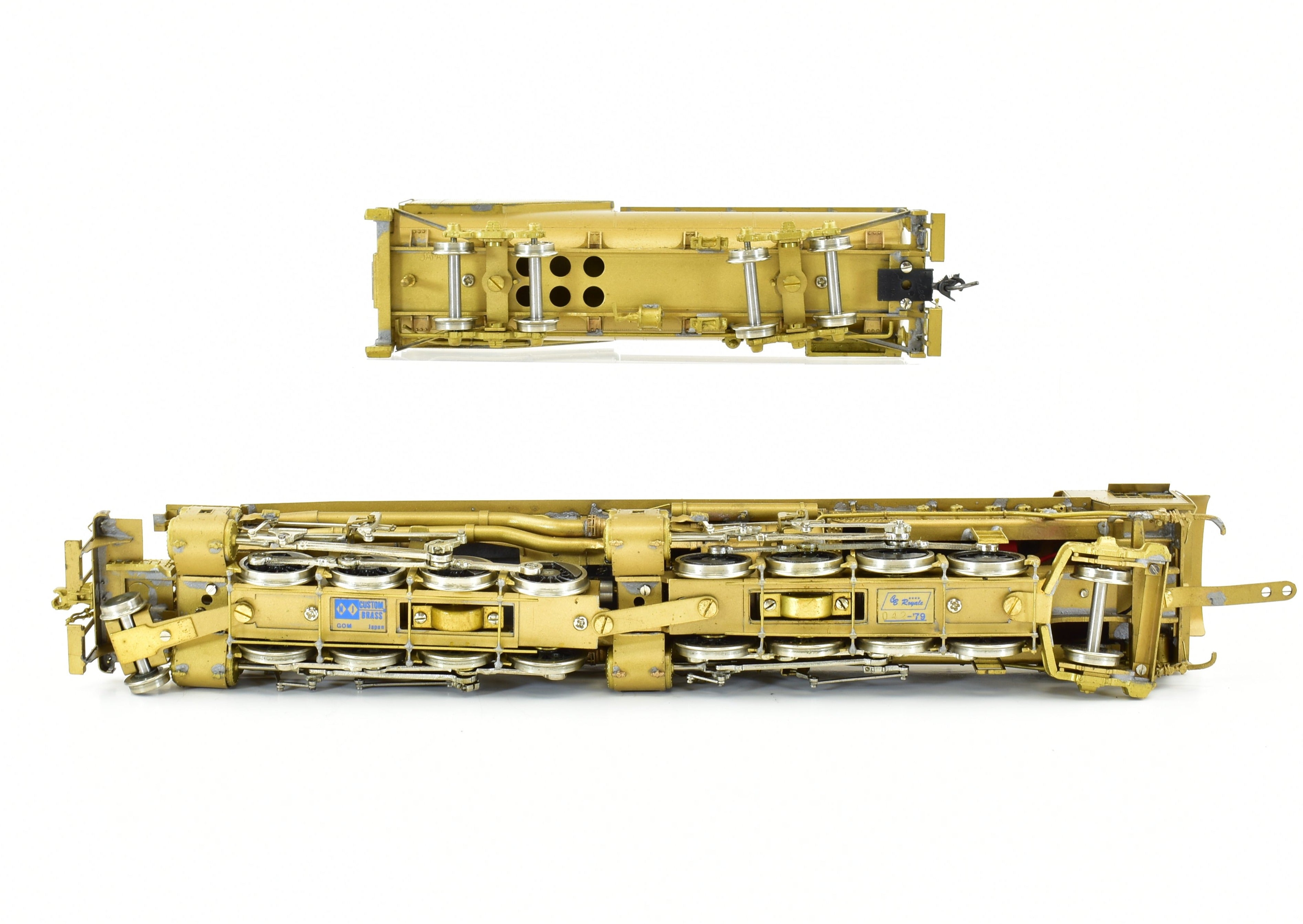 HO Scale Custom Brass Model Train - Richmond Fredericksburg & Potomac 2-8-8-2 Royale Series (Ex C&O H7) by NJ Custom Brass
