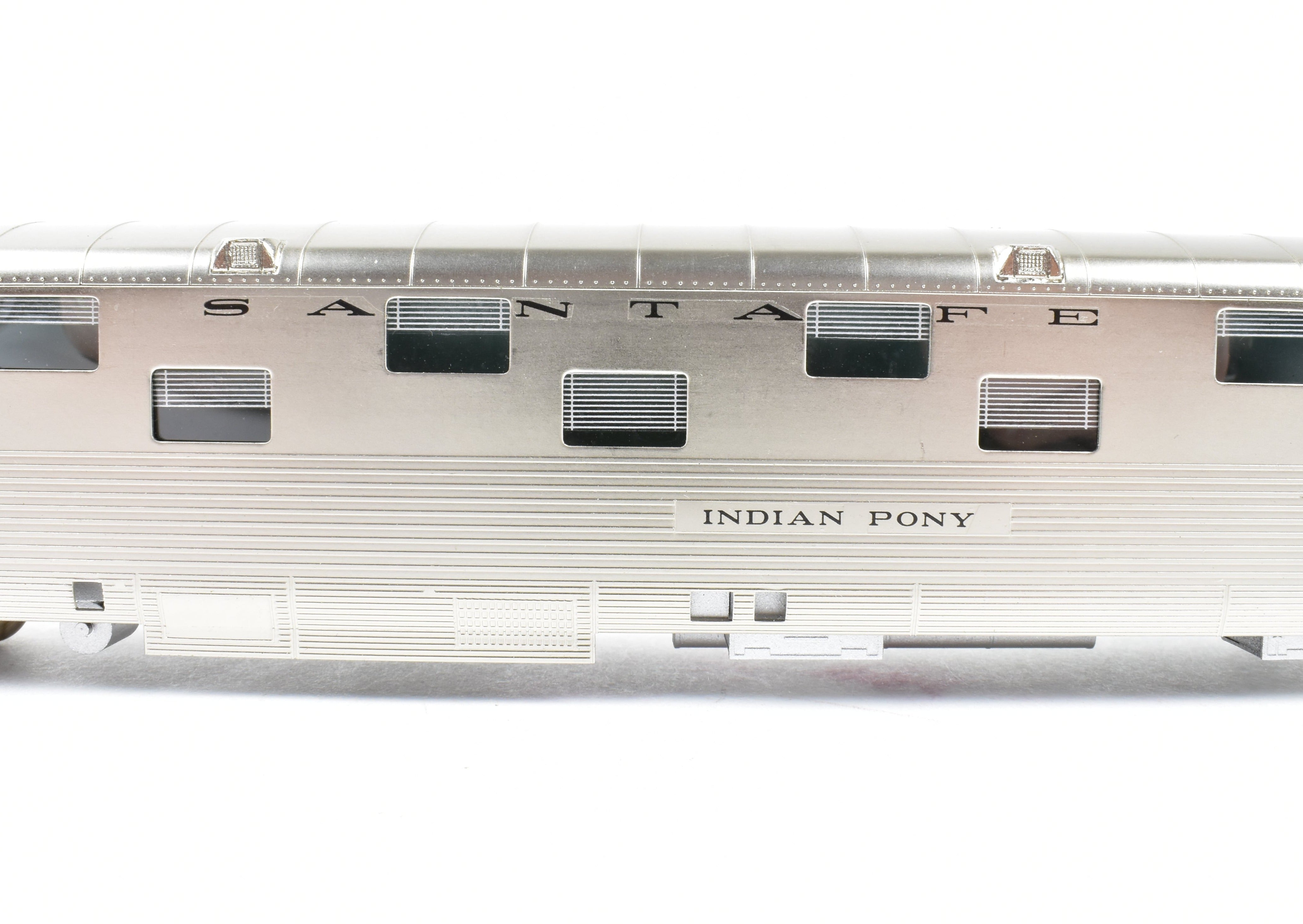 HO Scale Brass Soho ATSF - Santa Fe Indian Series 24 Duplex Sleeper Model with Custom Finished Indian Pony Design