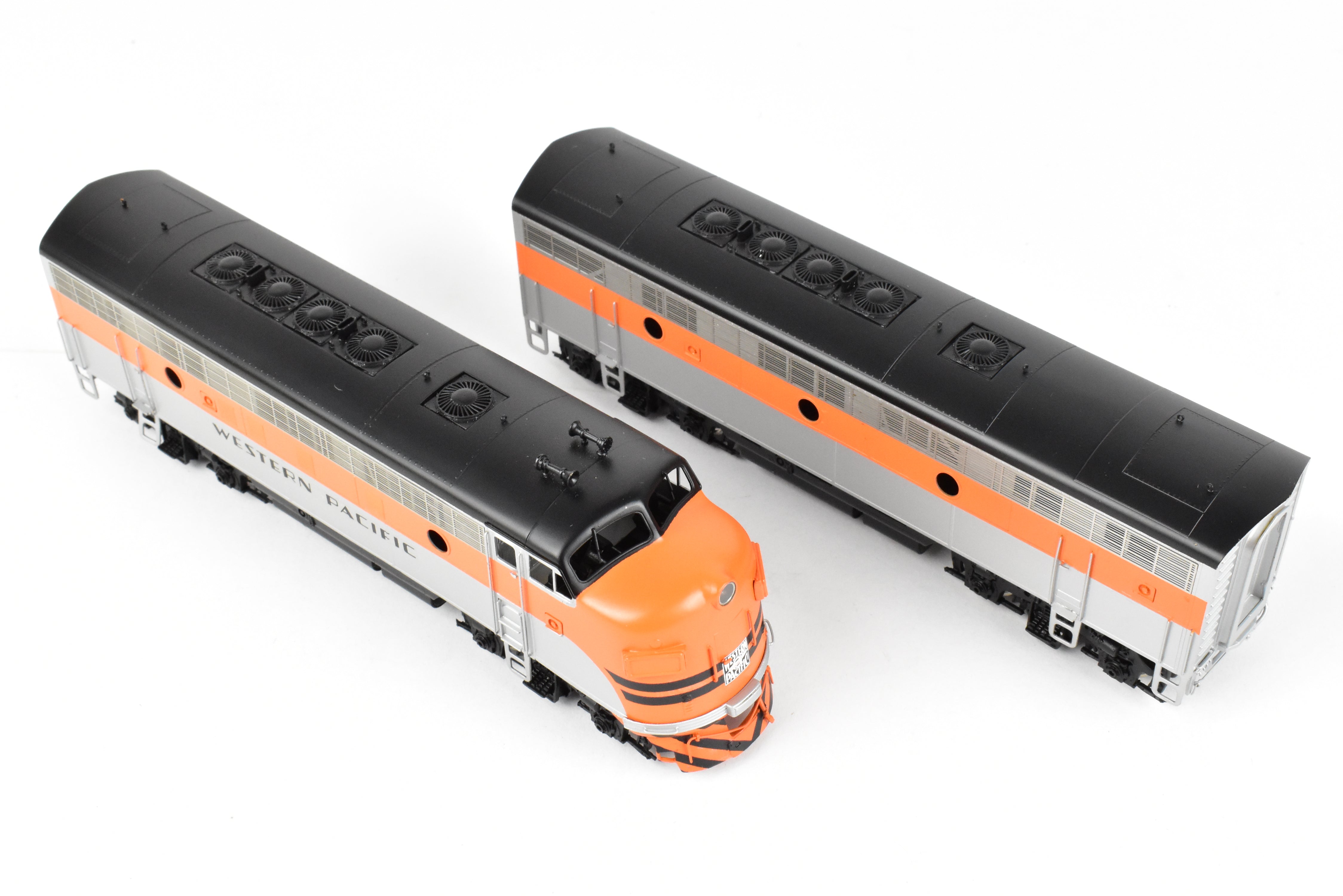 HO Brass Oriental Limited WP Western Pacific EMD F7 A/B/B/A Set, 1500 HP Each, Factory Painted Freight