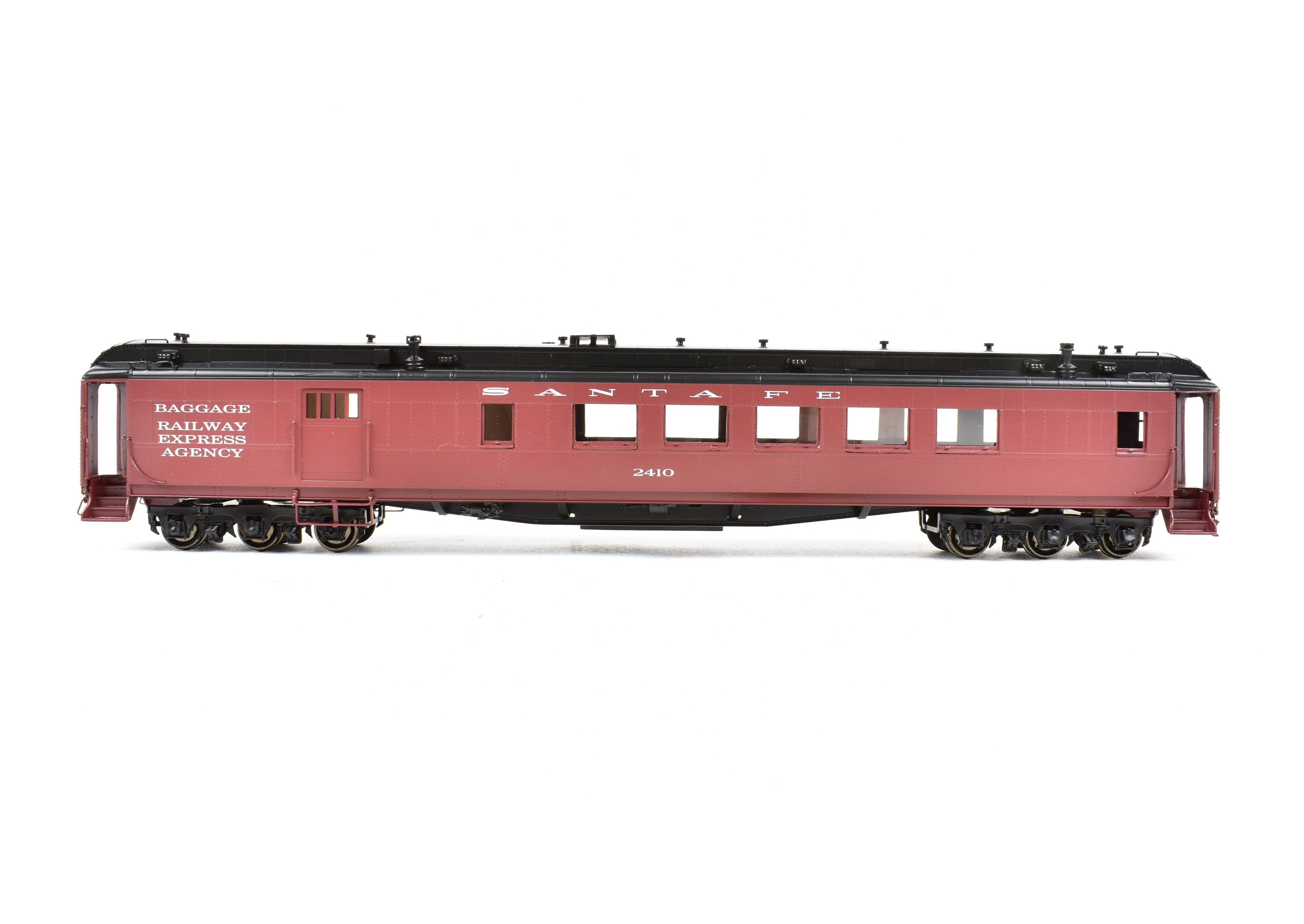 HO Scale Brass ATSF - Santa Fe Heavyweight Combine Car #2410 FP by Pecos River