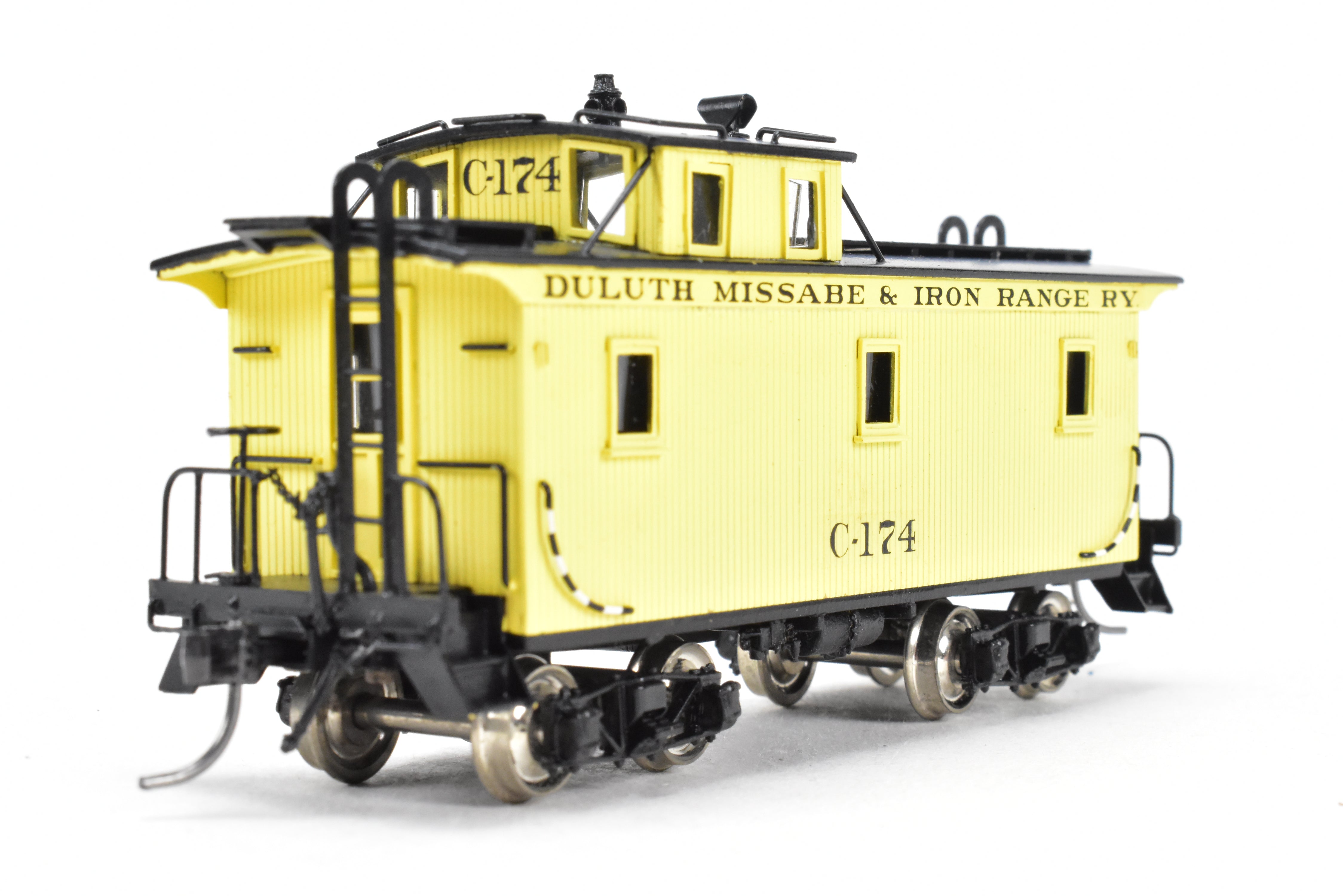 HO Scale Brass Pacific Fast Mail (PFM) - SKI Duluth Missabe & Iron Range (DM&IR) Wood Caboose Model, Factory Painted and Numbered FP No. C-174