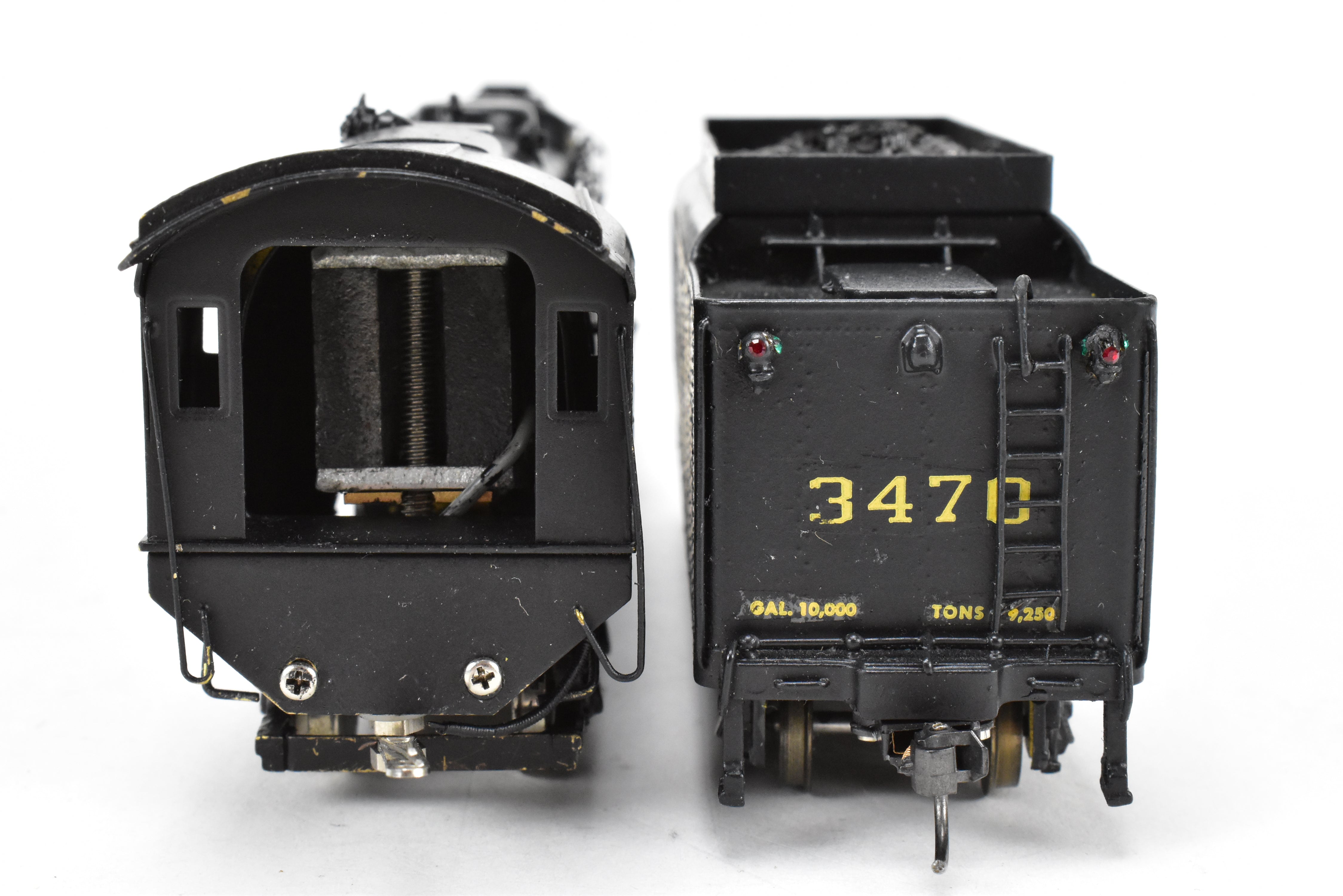 HO Scale Brass Nickel - Plated Model Train: DL&W - Lackawanna Class Q - 4a 4 - 8 - 4 Modern Pocono, Representing Norfolk & Western #3470