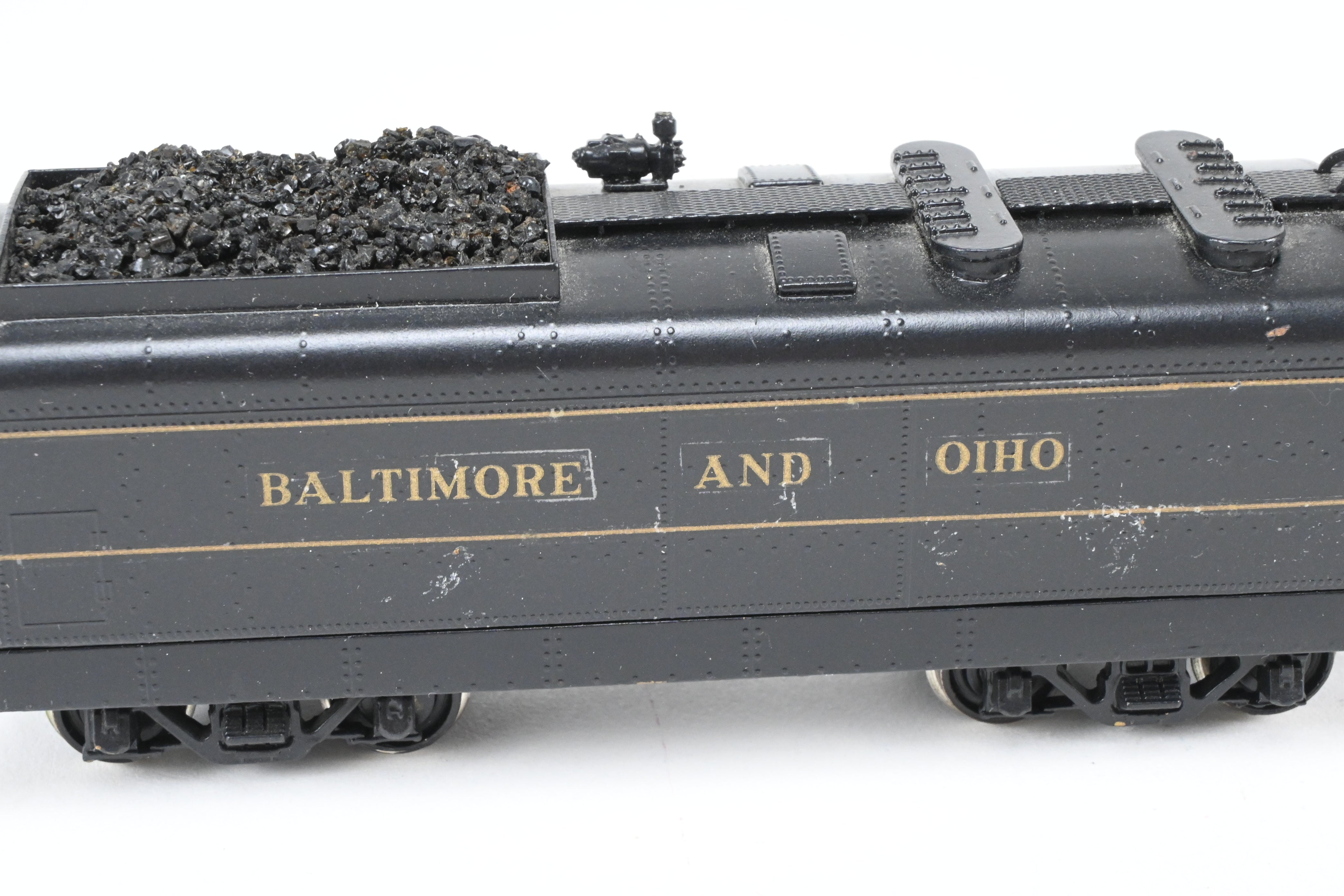 HO Scale Custom Painted Brass Tender for B&O - Baltimore & Ohio Class V-2 “Lord Baltimore” 4-6-4 Locomotive, No Box Included