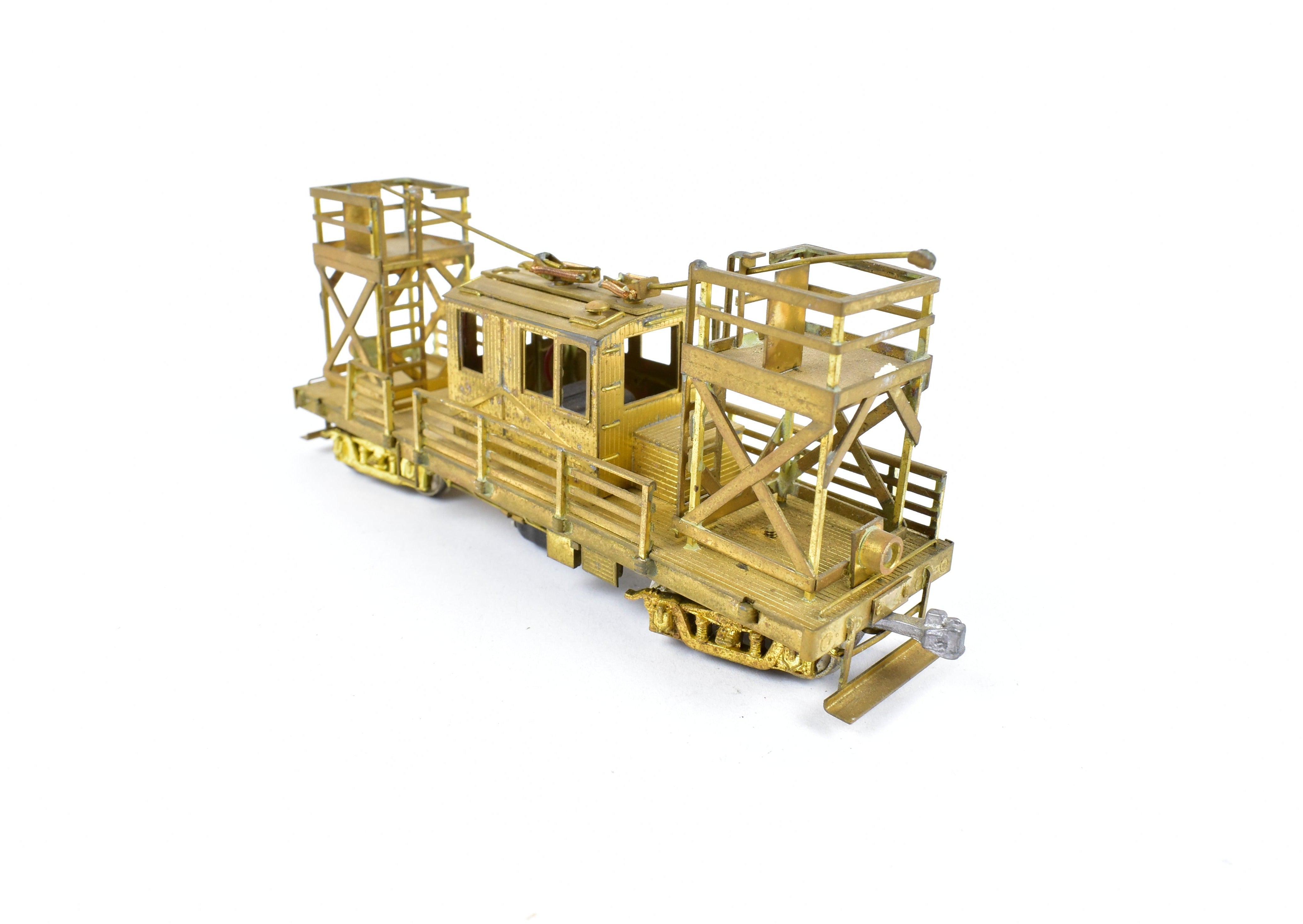 HO Scale Brass Suydam Pacific Electric Interurban Wood Wire Greaser - Tower Car Model (No Box, As - Is Condition)
