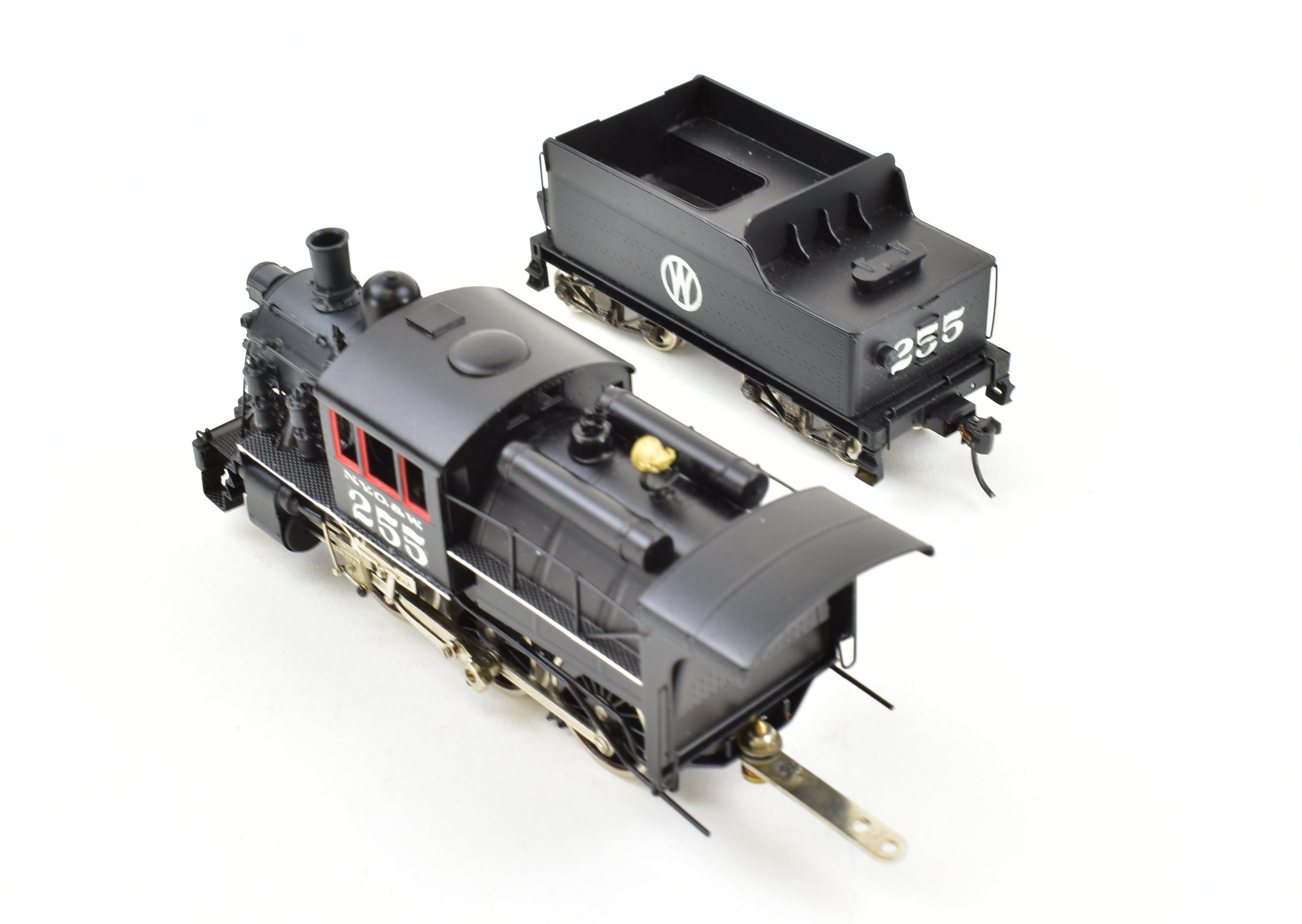 HO Scale Brass Nickel - Plated Model Train: New York Ontario & Western Class U 2 - 6 - 0 Mogul Camelback Steam Locomotive by Nickel Plate Products