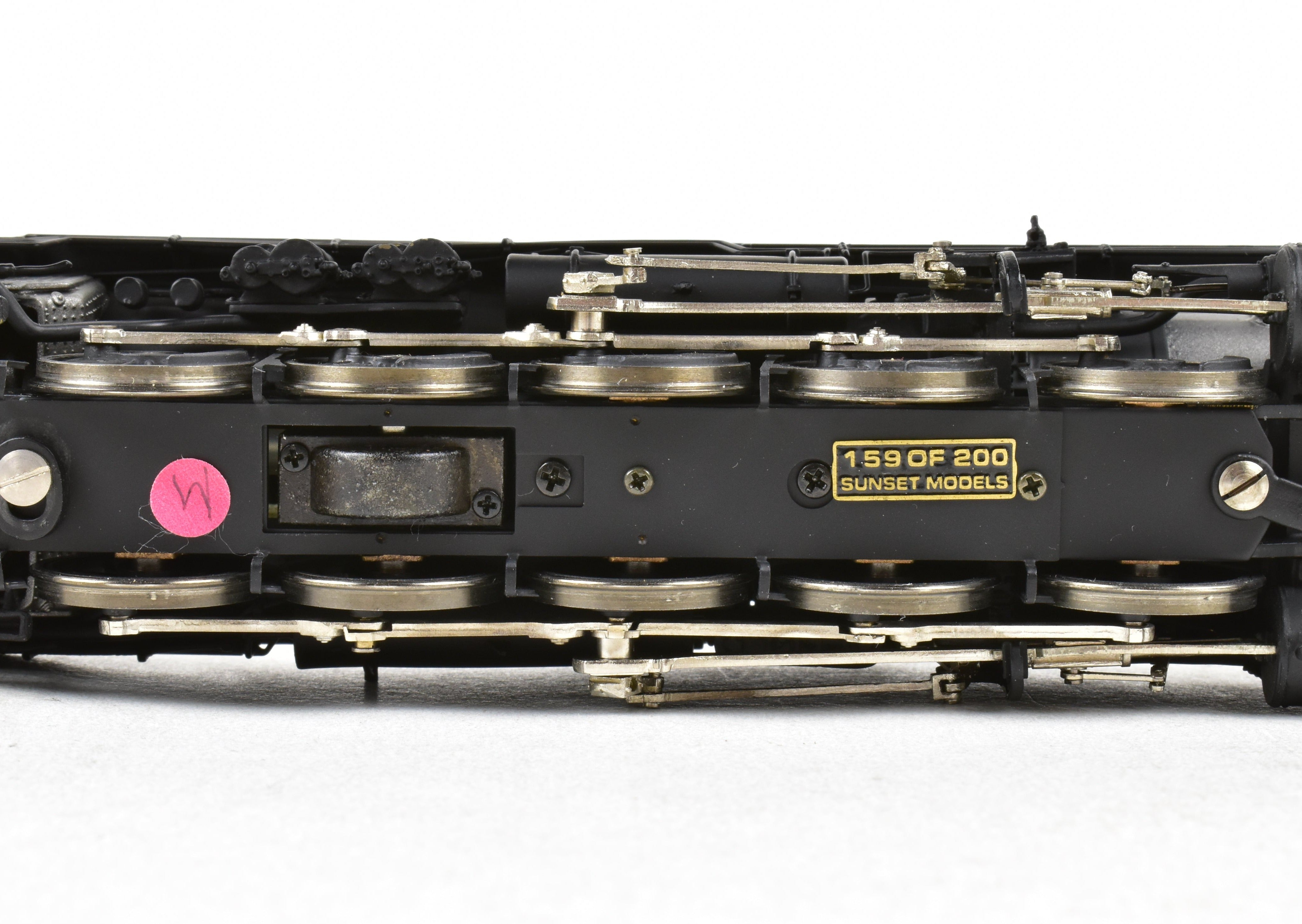 HO Scale Brass Sunset Models Southern Pacific F-5 2-10-2 Steam Locomotive Model Factory Painted No. 3748
