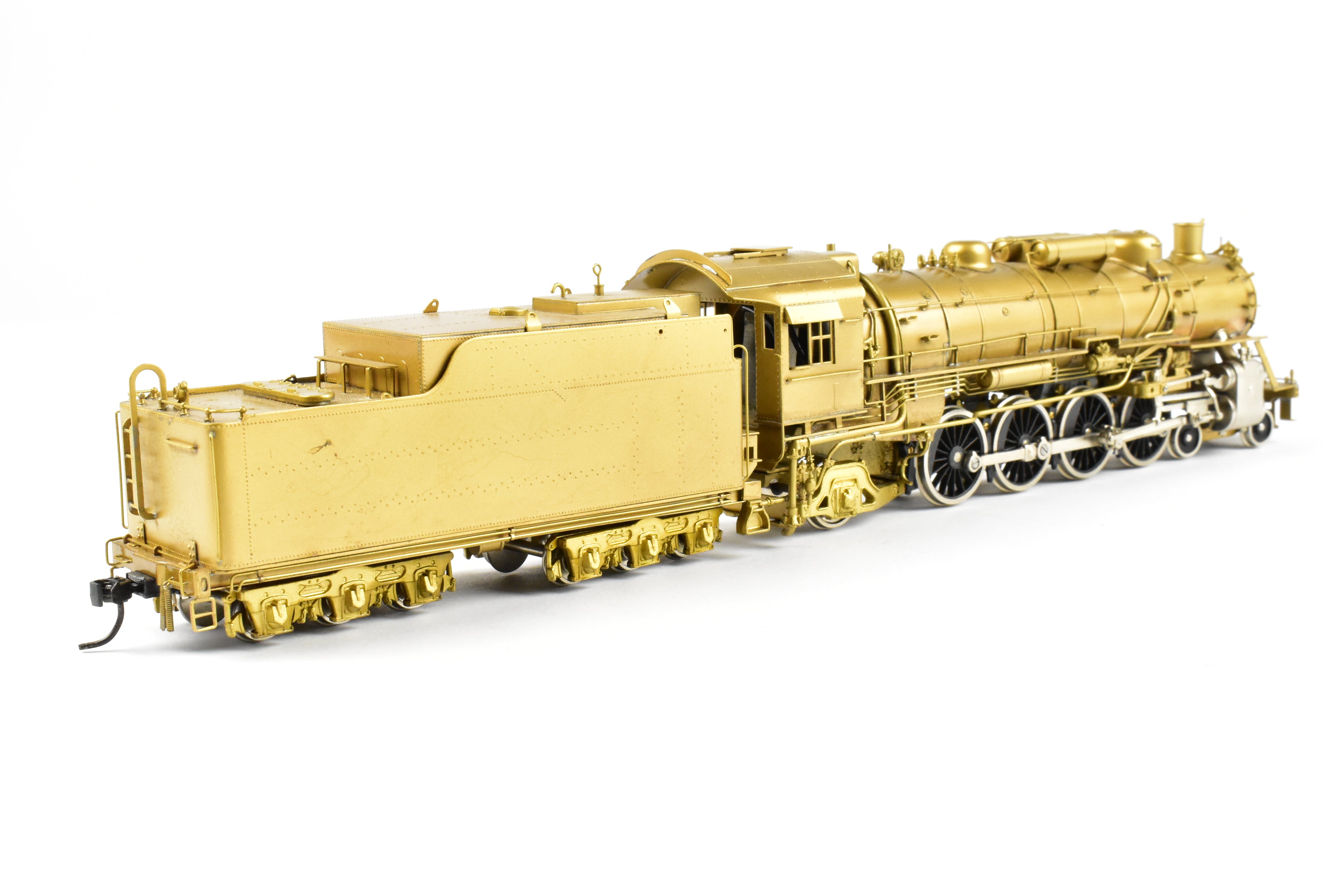 HO Scale Brass Toby PFM Frisco 4-8-2 Mountain Locomotive with Plated Cylinders