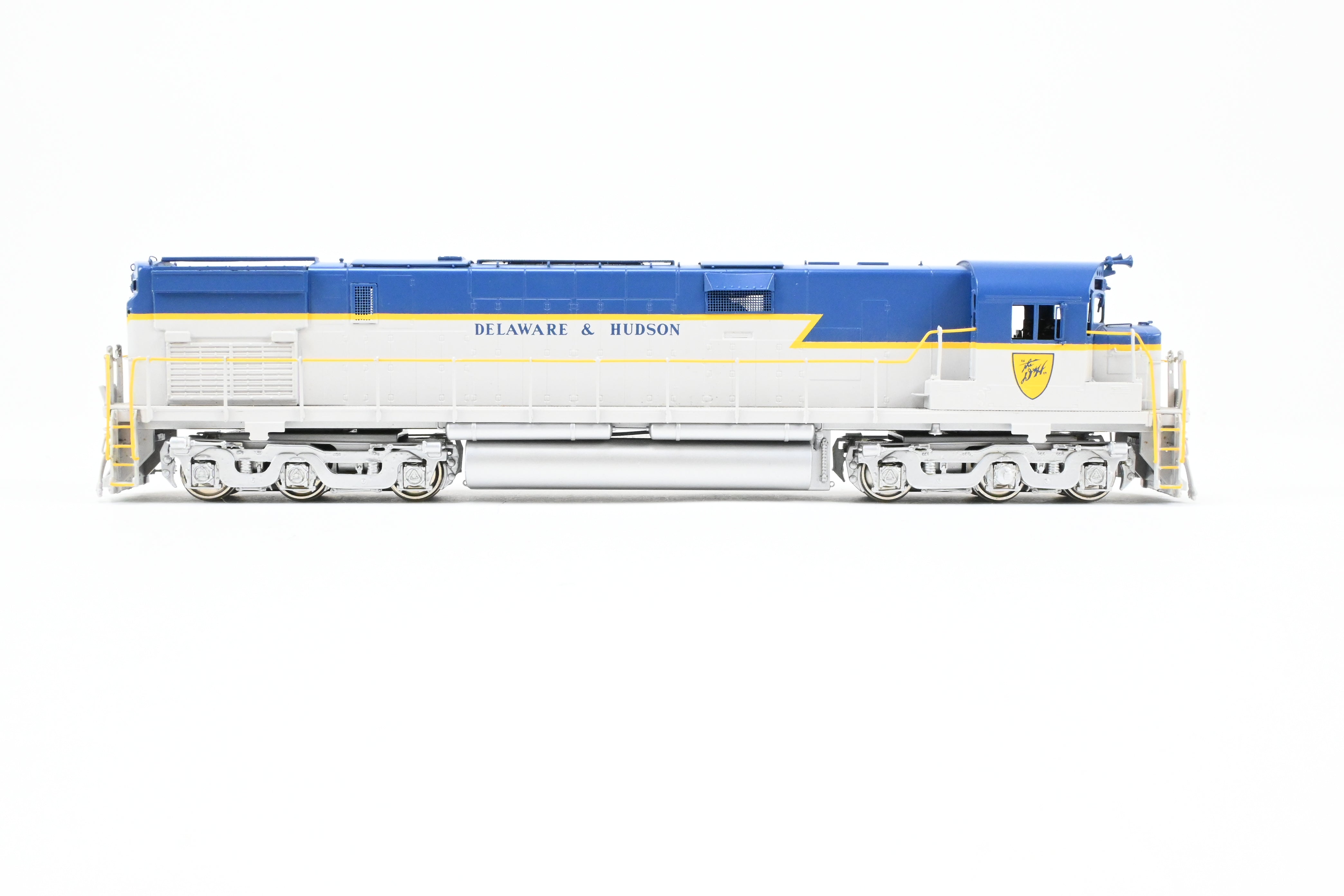 HO Scale Brass Model of Delaware and Hudson C - 628 FP Locomotive in Blue/Grey Scheme by HO Brass Oriental Limited and Challenger Imports