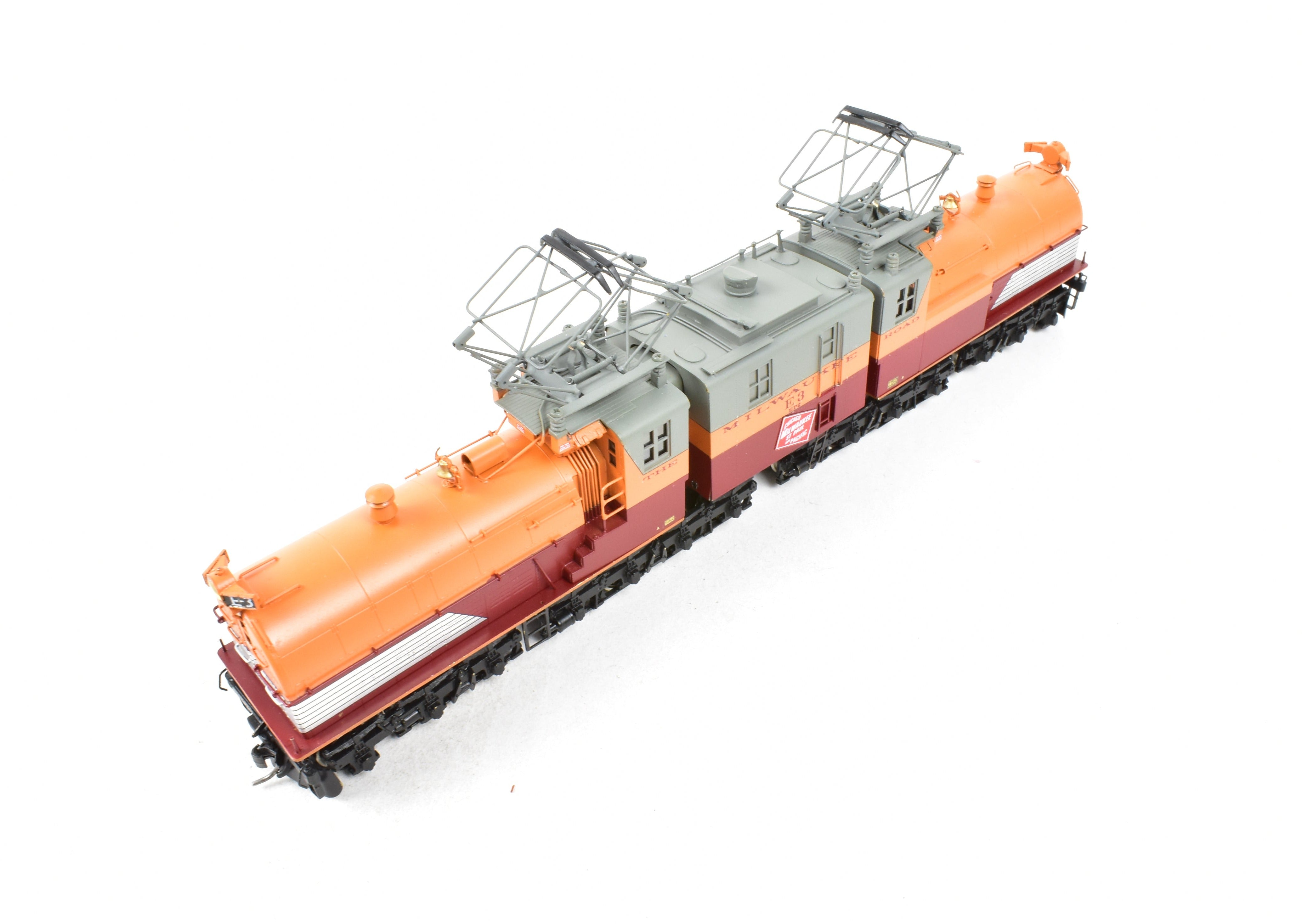 High - Quality HO Scale Brass NJ Custom Milwaukee Road EP - 2 BI - Polar Gearless Electric Model Train with Pro - Paint Finish, Model No. E3