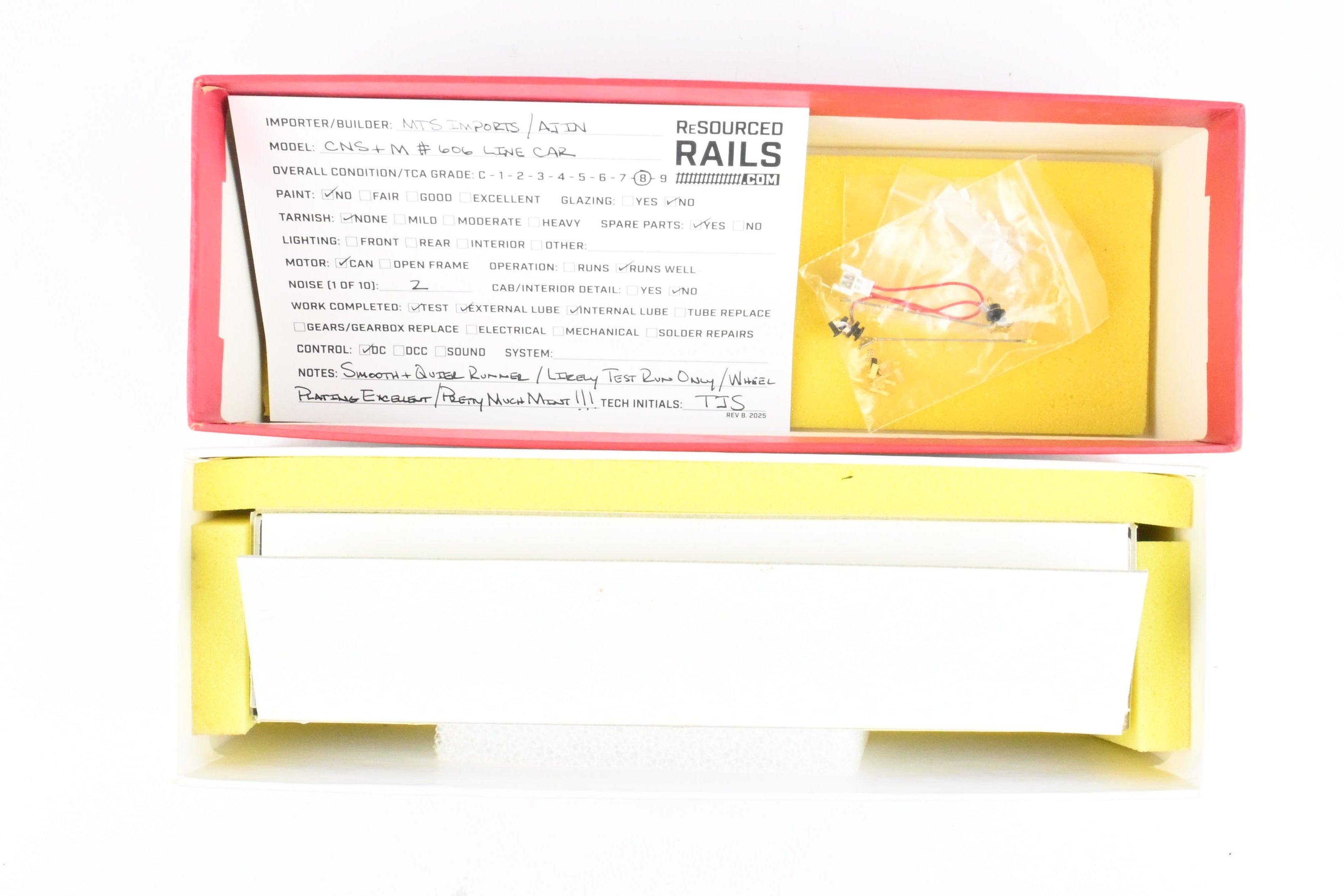 1994 HO Brass MTS Imports North Shore Line #606 Model Line Car