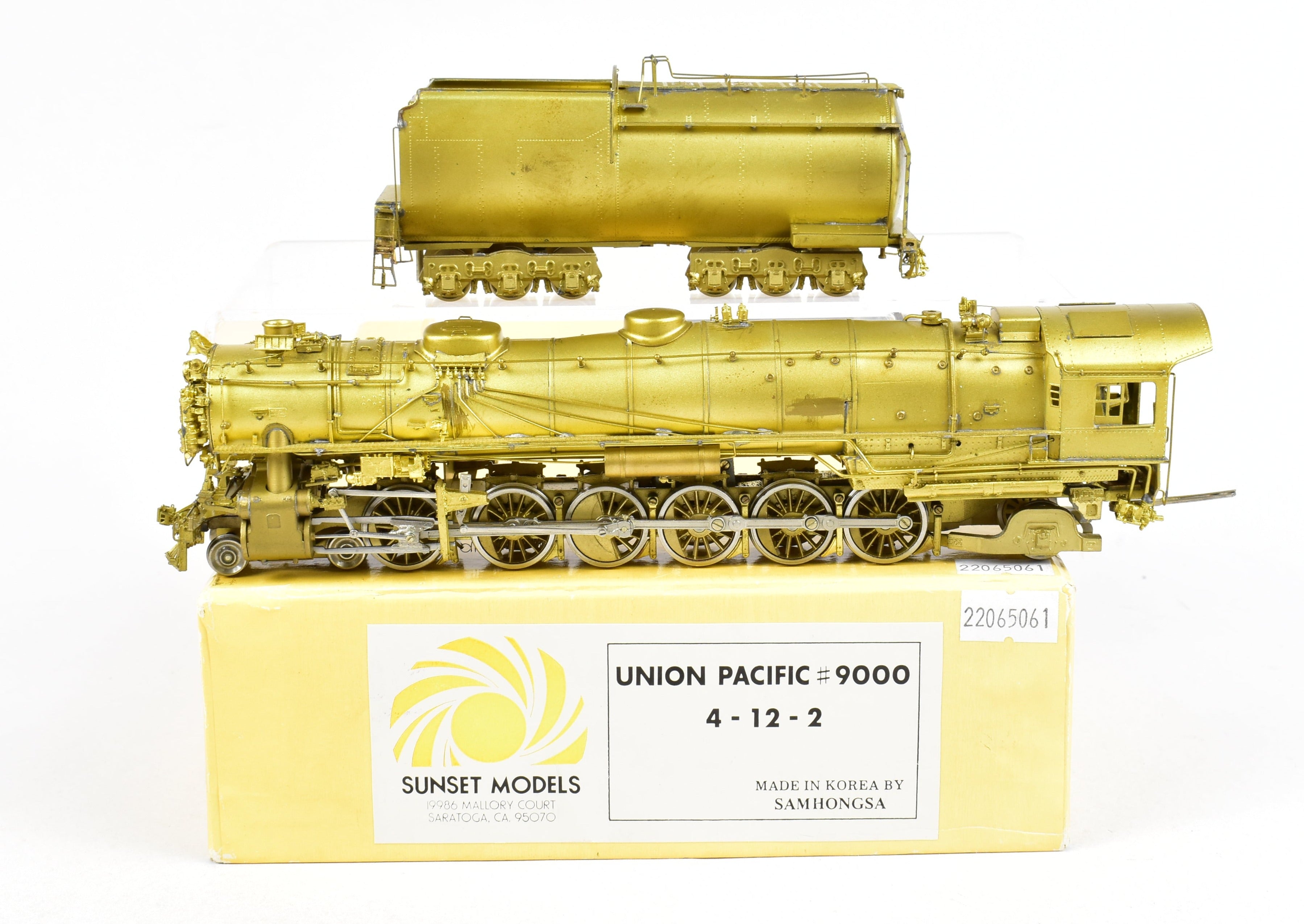 HO Scale Brass Sunset Models Union Pacific 9000 4 - 12 - 2 Locomotive Model