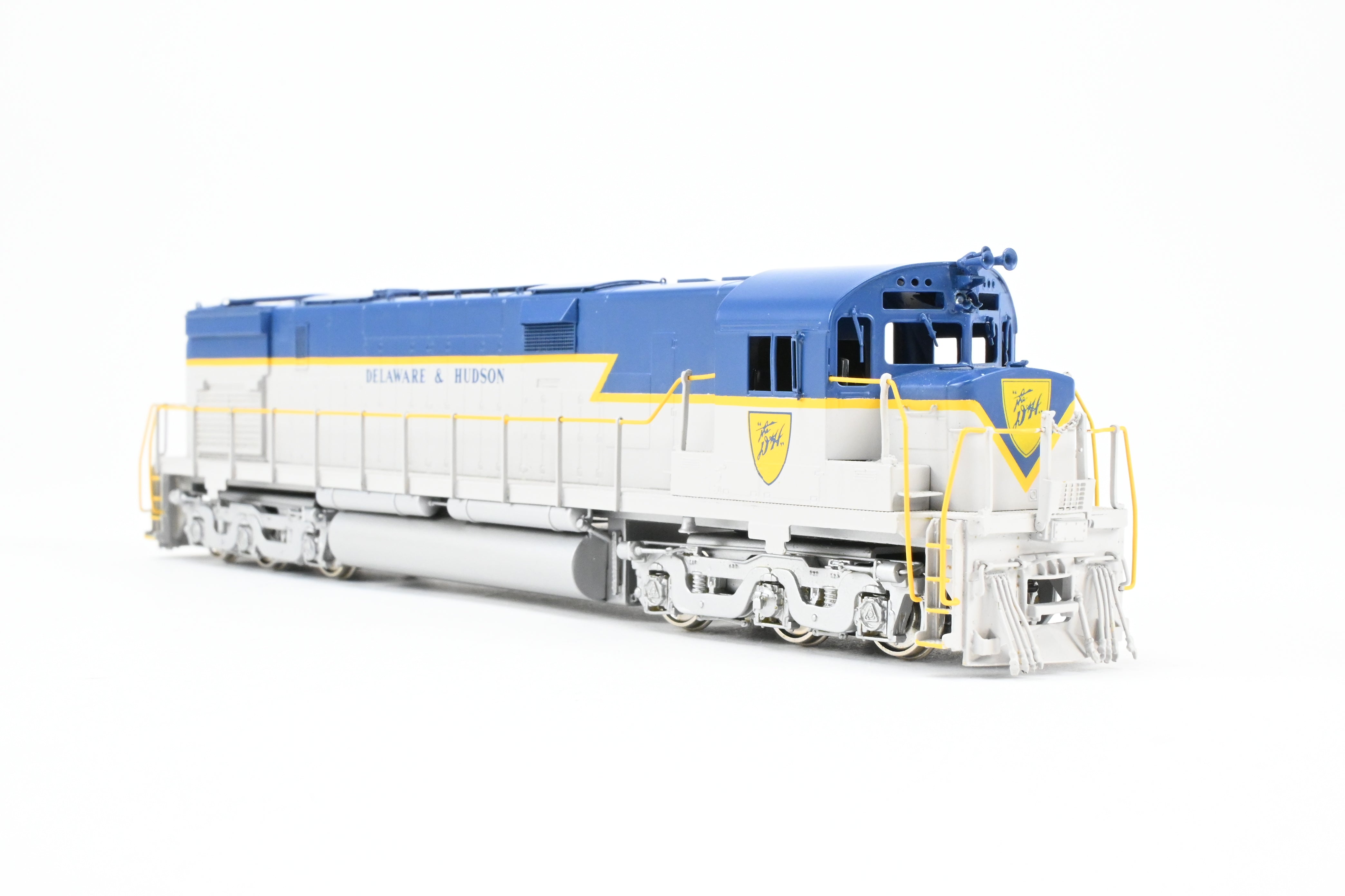 HO Scale Brass Model of Delaware and Hudson C - 628 FP Locomotive in Blue/Grey Scheme by HO Brass Oriental Limited and Challenger Imports